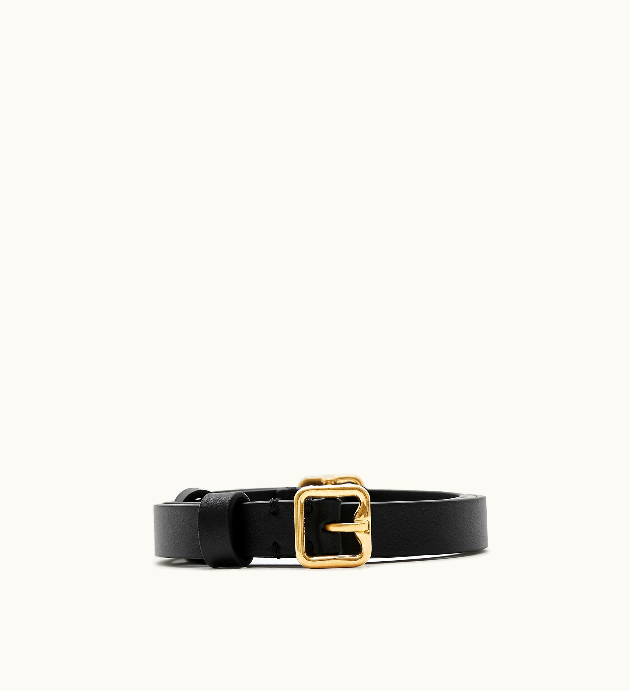 Burberry Burberry Double B Buckle Belt In Black - Women, Leather