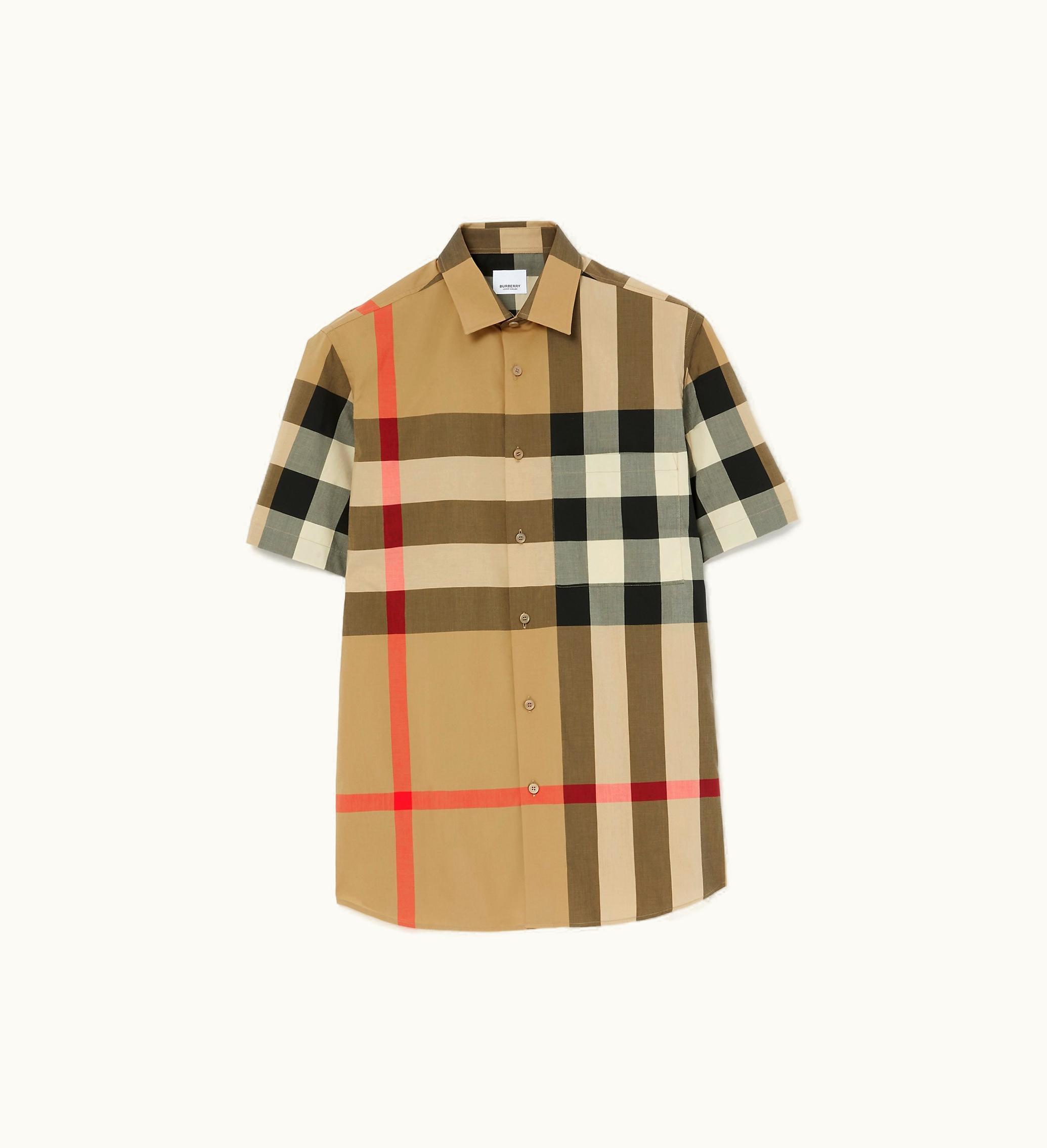 Burberry Burberry Check Cotton Shirt In Archive Beige - Men
