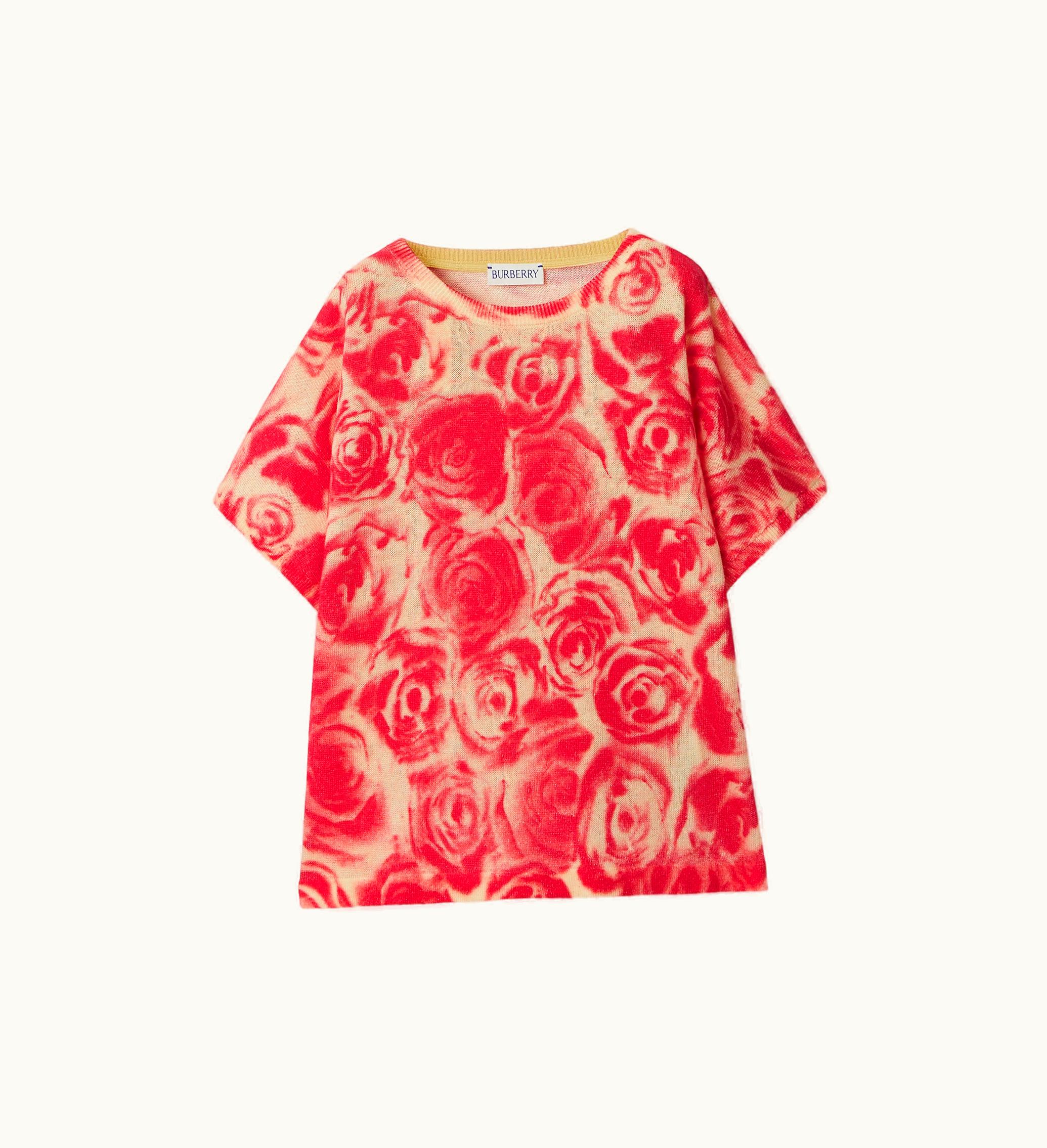 Burberry Burberry Rose Linen Cotton Top In Pillar