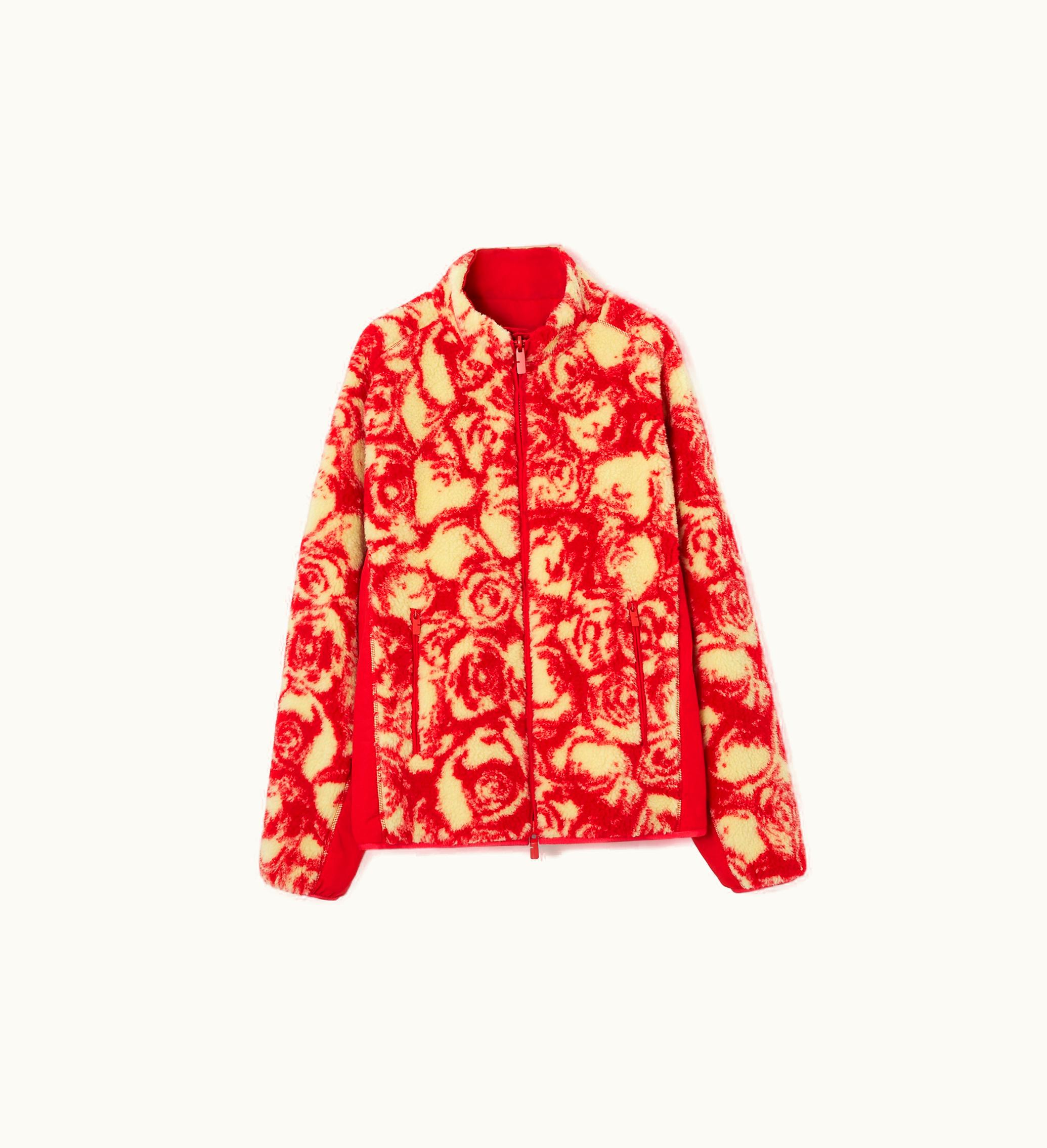 Burberry Burberry Reversible Rose Fleece Jacket In Pillar / Sherbet - Men, Silk