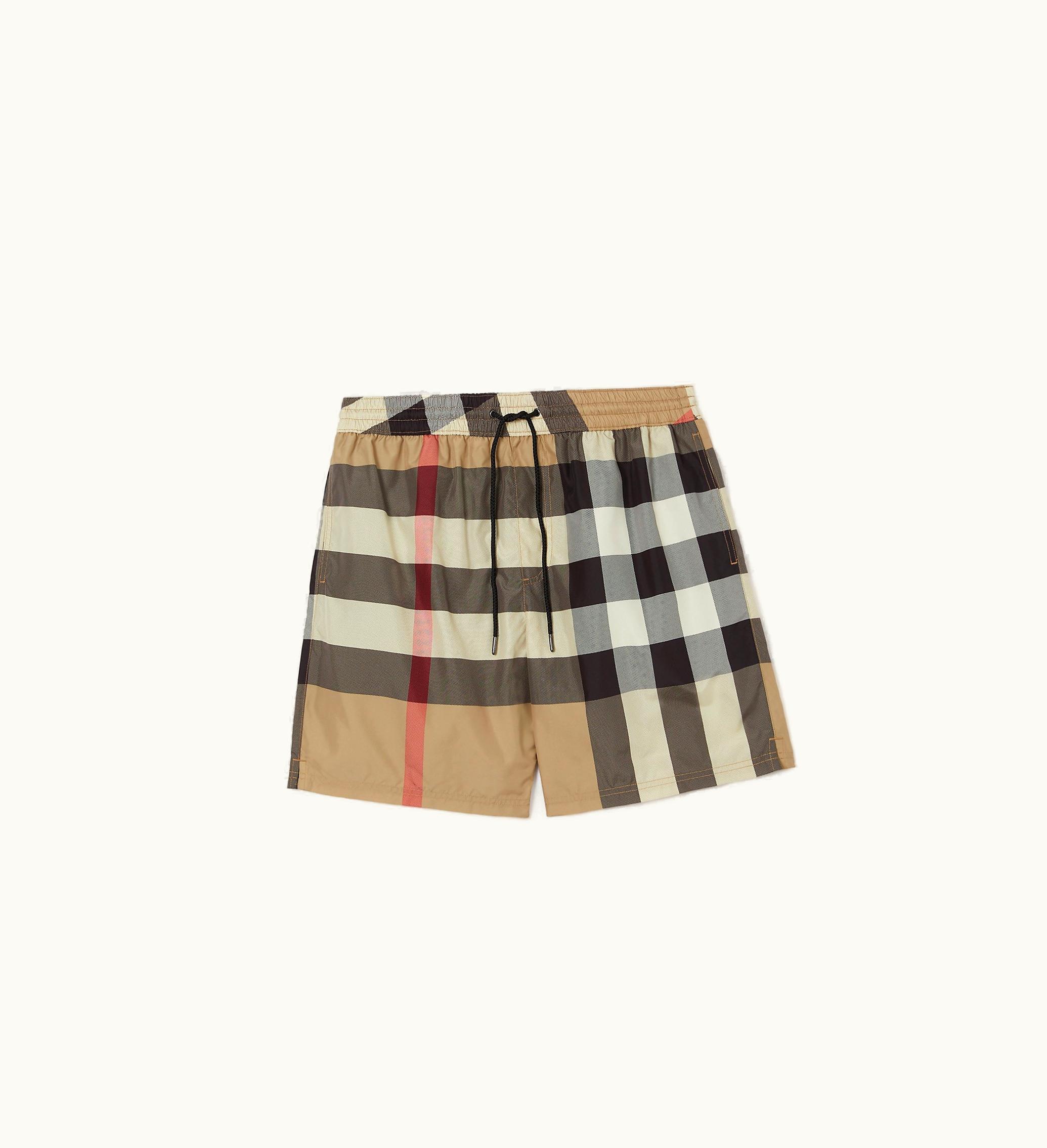 Burberry Burberry Check Swim Shorts In Archive Beige - Men