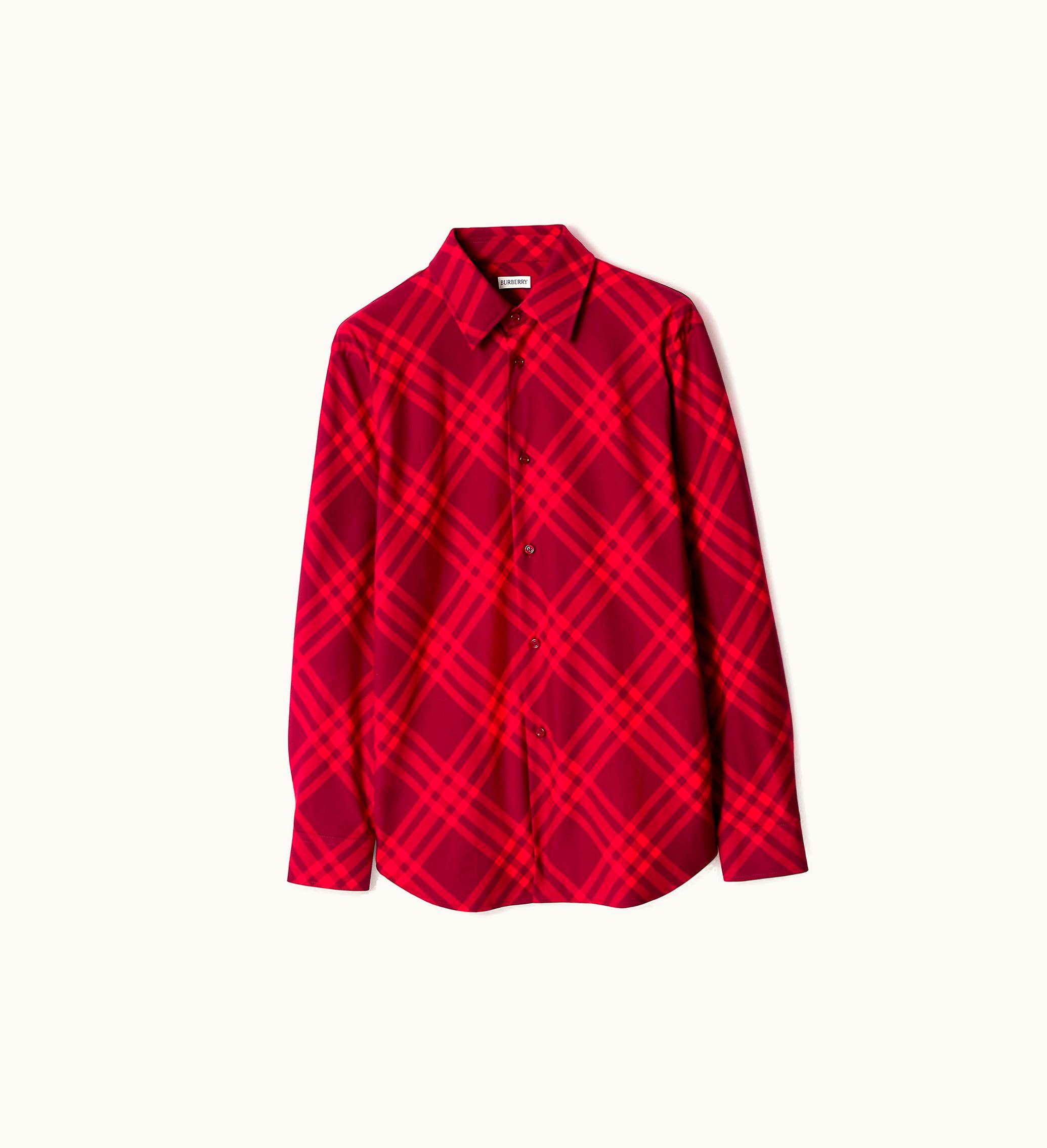 Burberry Burberry Check Cotton Shirt In Ripple - Men