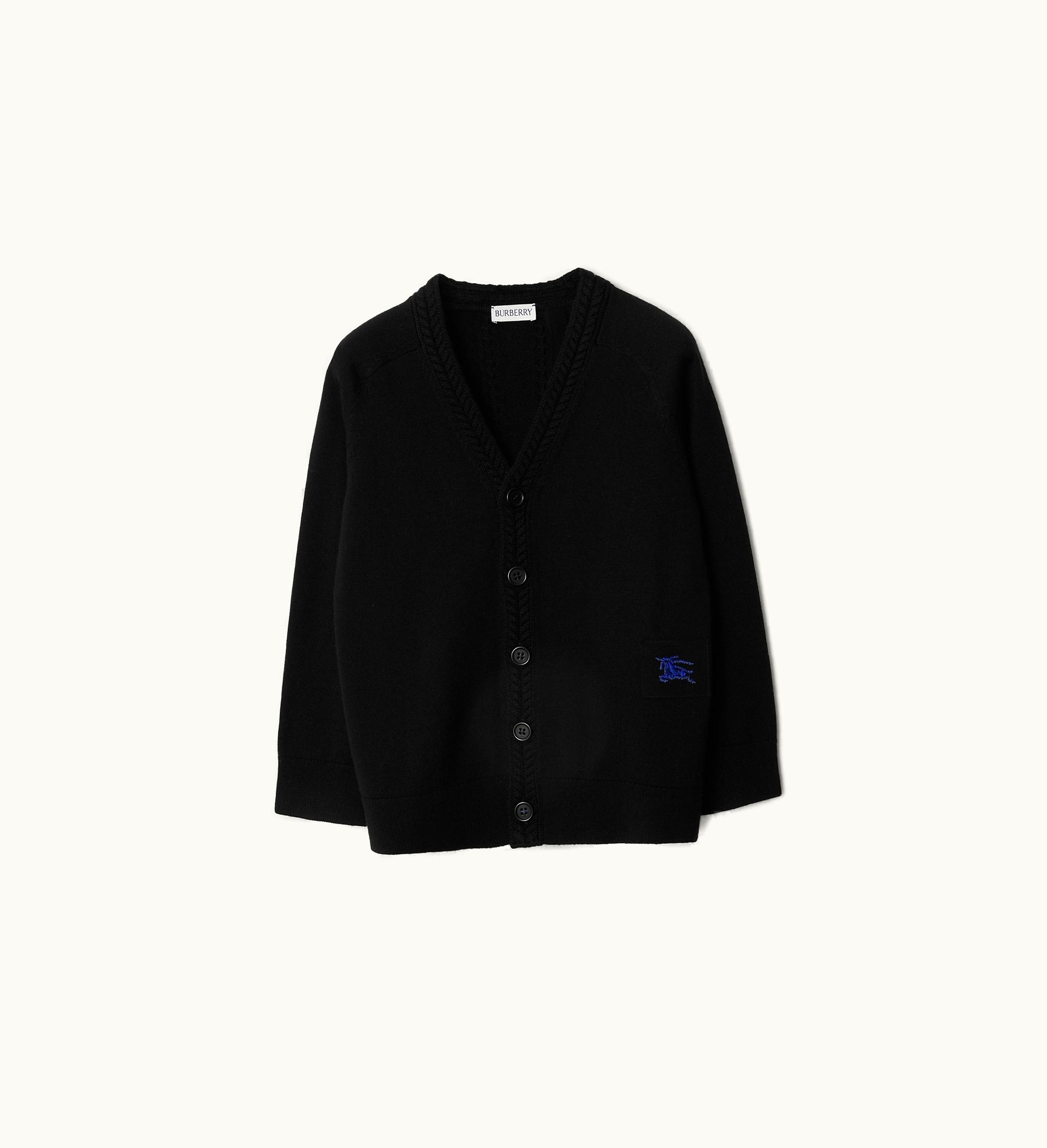 Burberry Burberry Wool Cardigan In Black