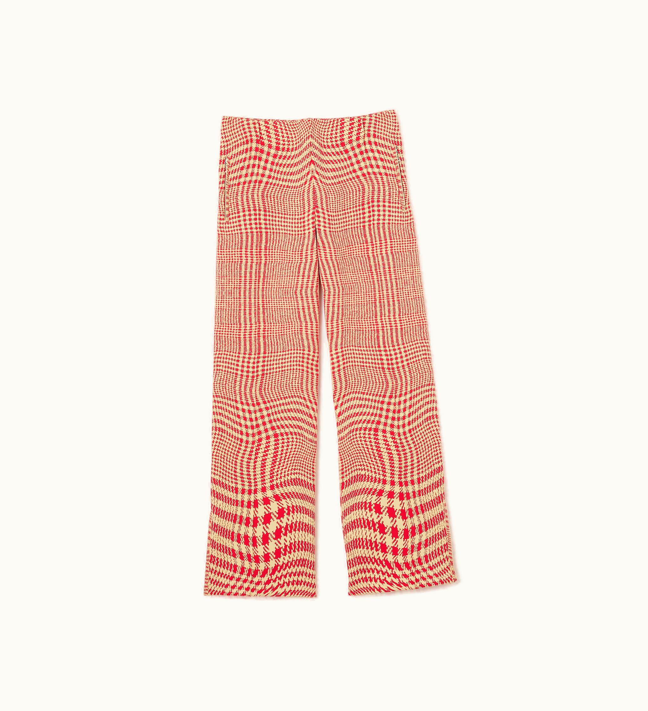 Burberry Burberry Warped Houndstooth Nylon Blend Track Pants In Pillar - Men
