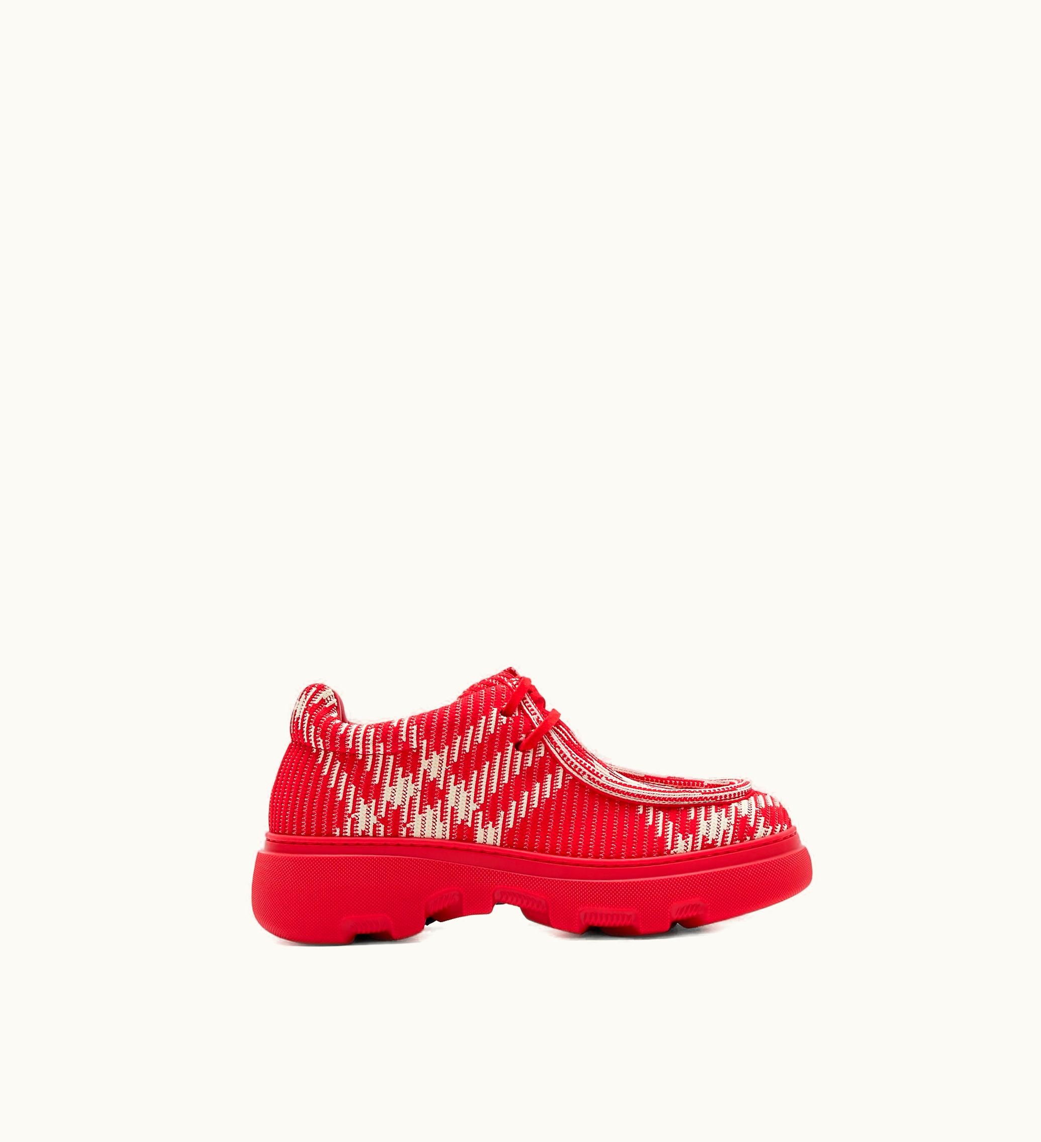 Burberry Burberry Check Woven Creeper Shoes In Pillar - Women