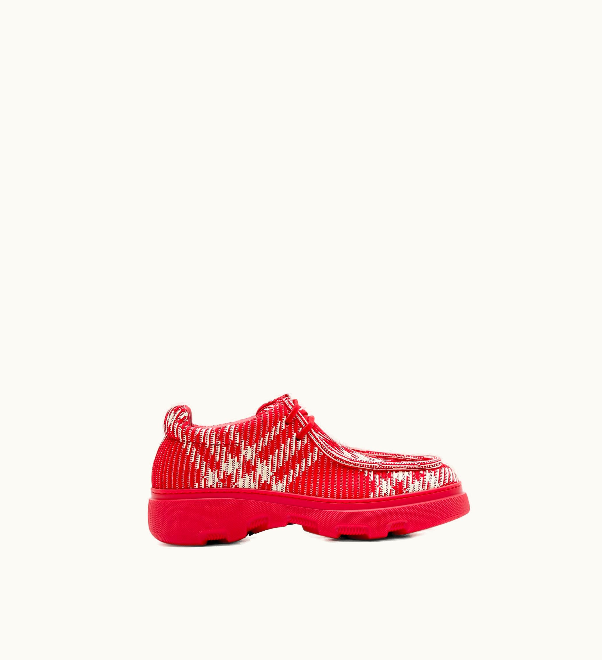 Burberry Burberry Check Woven Creeper Shoes In Pillar - Men