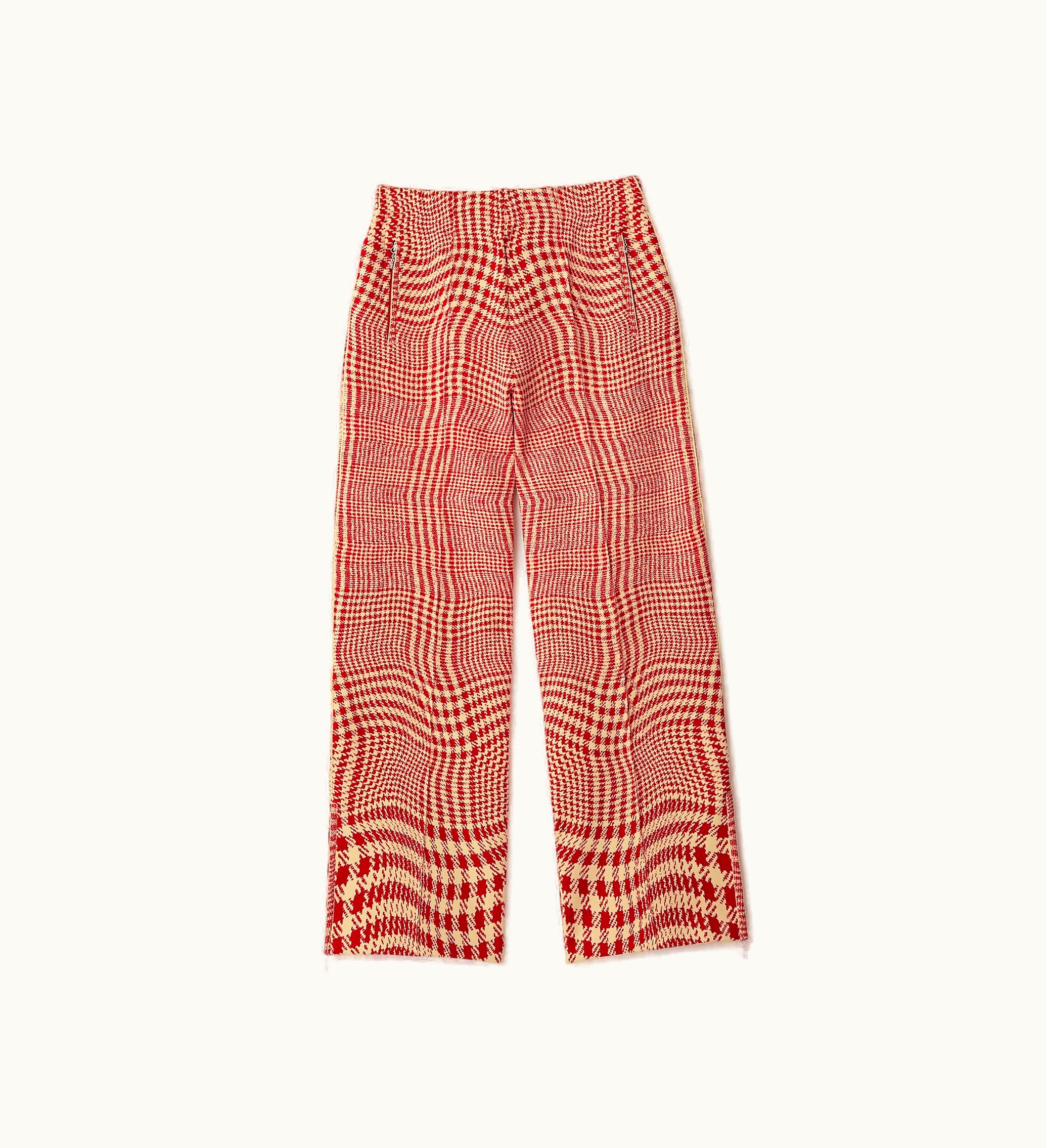 Burberry Burberry Warped Houndstooth Nylon Blend Track Pants In Pillar - Women, Technical