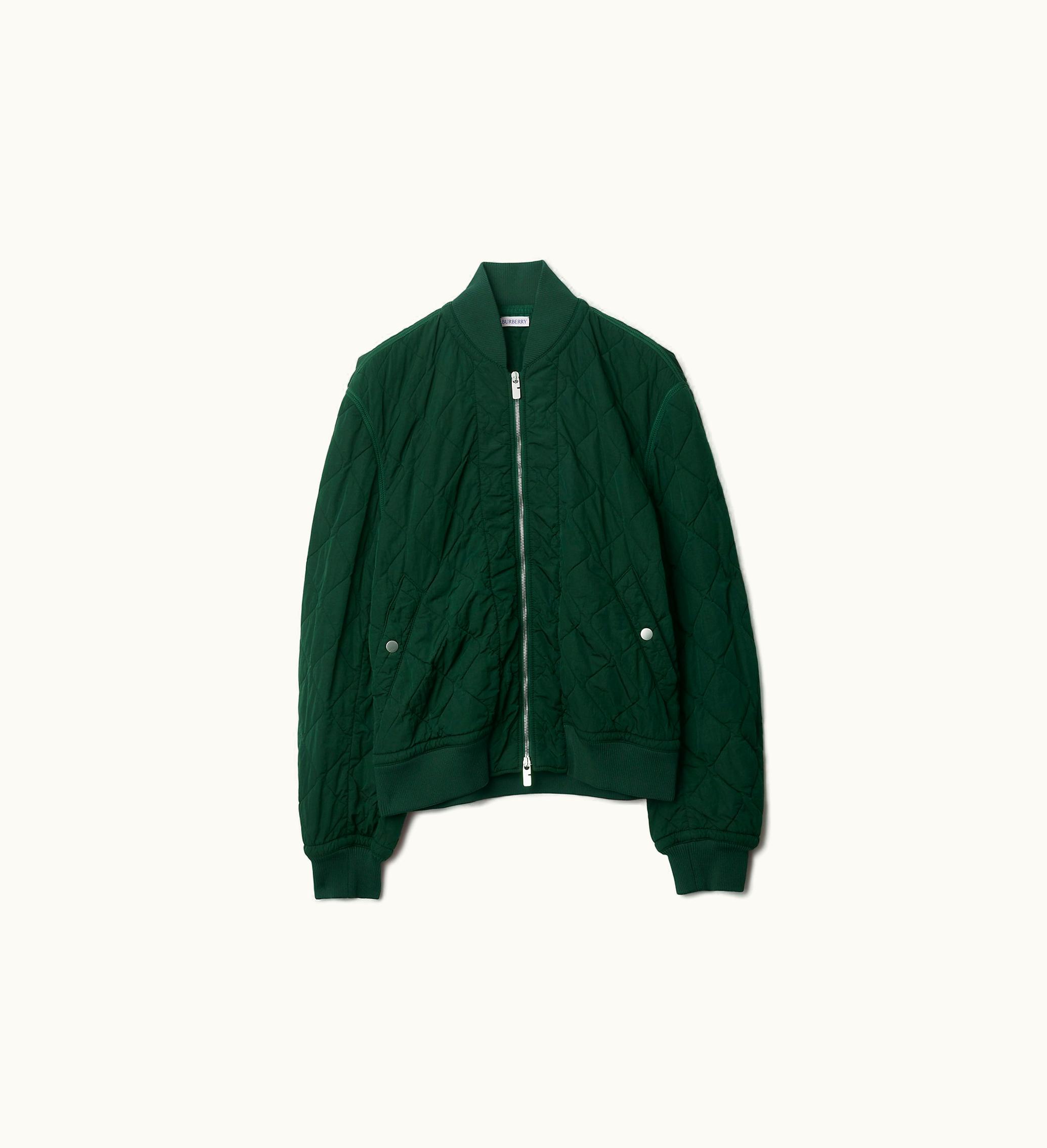Burberry Burberry Quilted Nylon Bomber Jacket In Ivy - Men