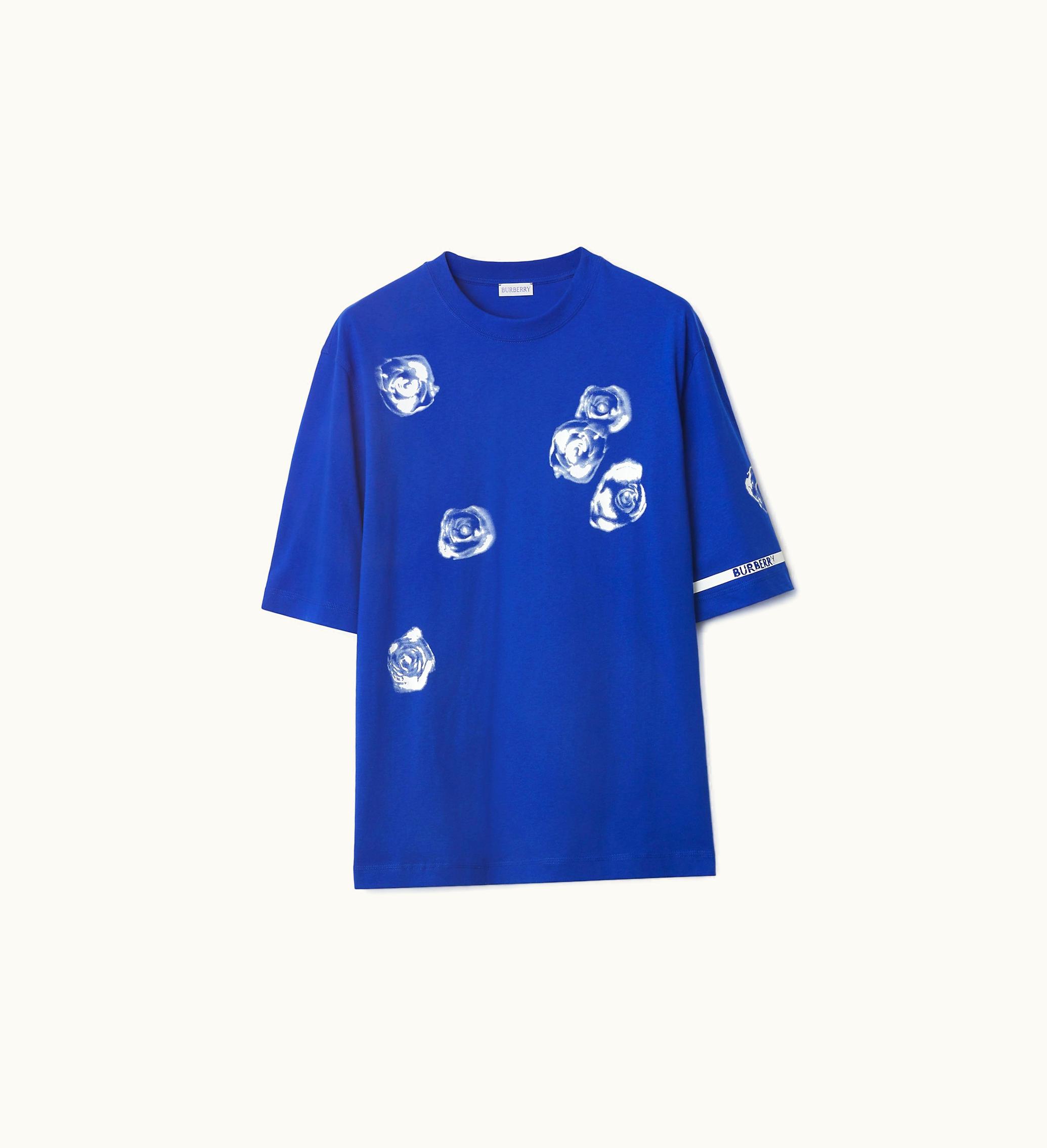 Burberry Burberry Rose Cotton T-shirt In Knight - Men