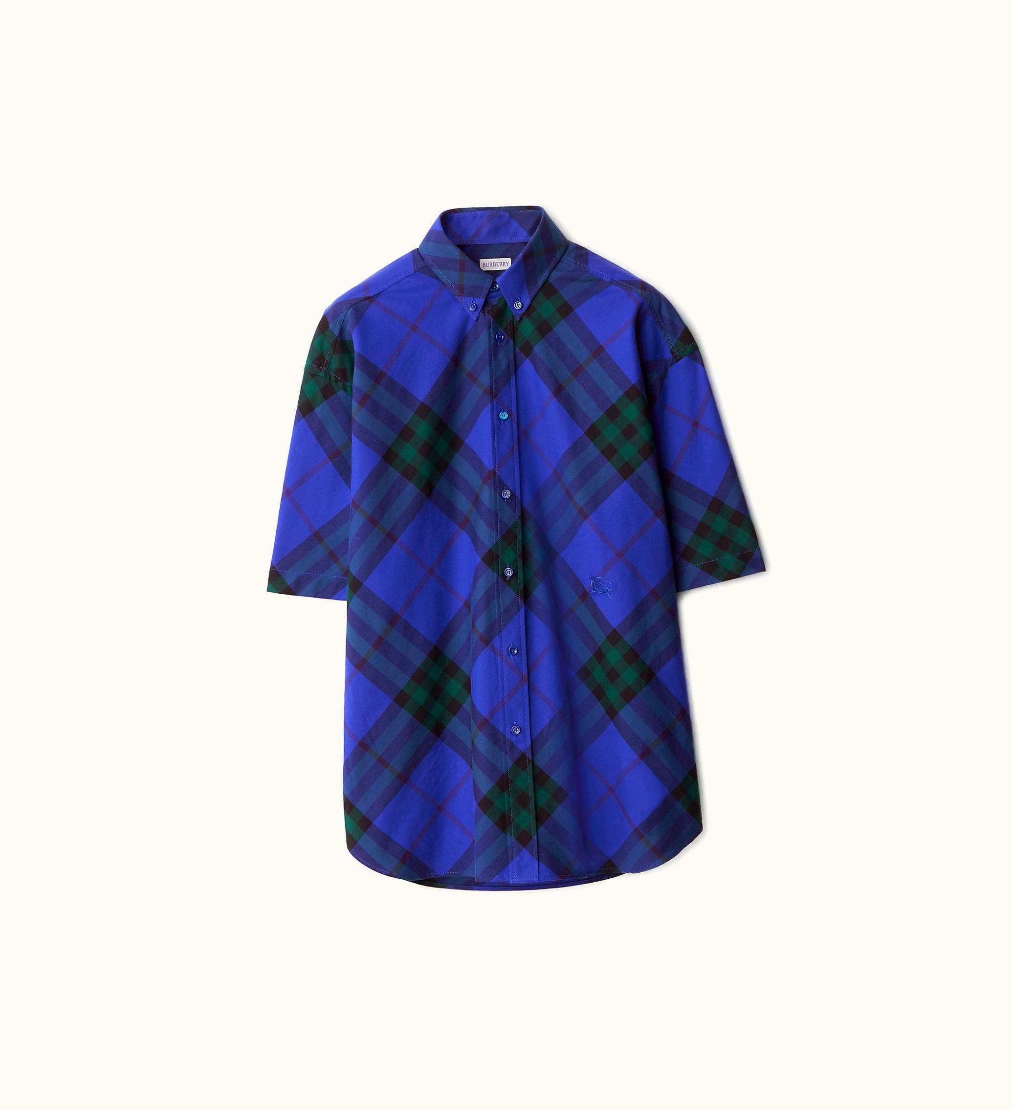 Burberry Burberry Check Cotton Shirt In Knight - Men