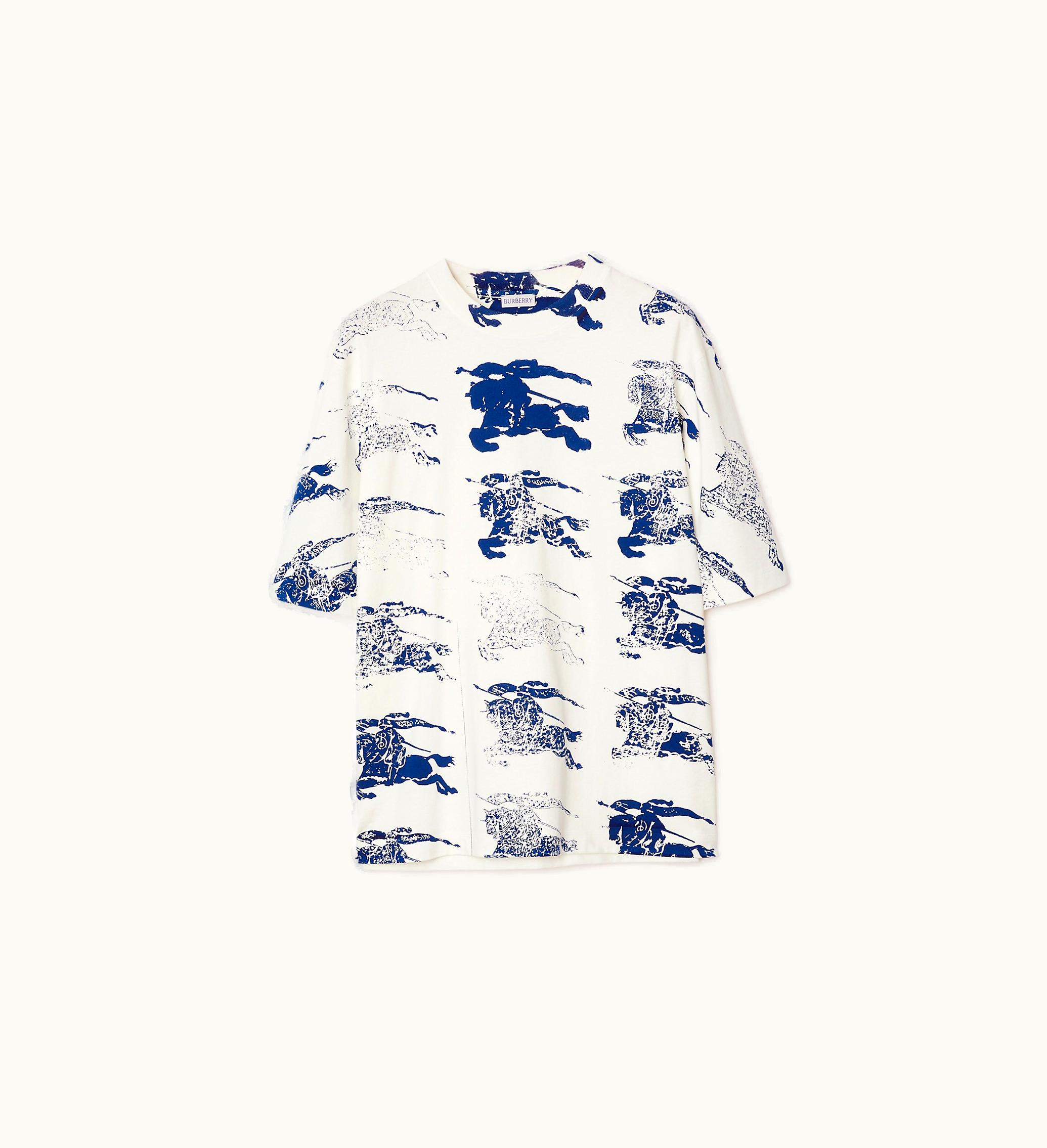 Burberry Burberry Ekd Cotton T-shirt In Rain - Men