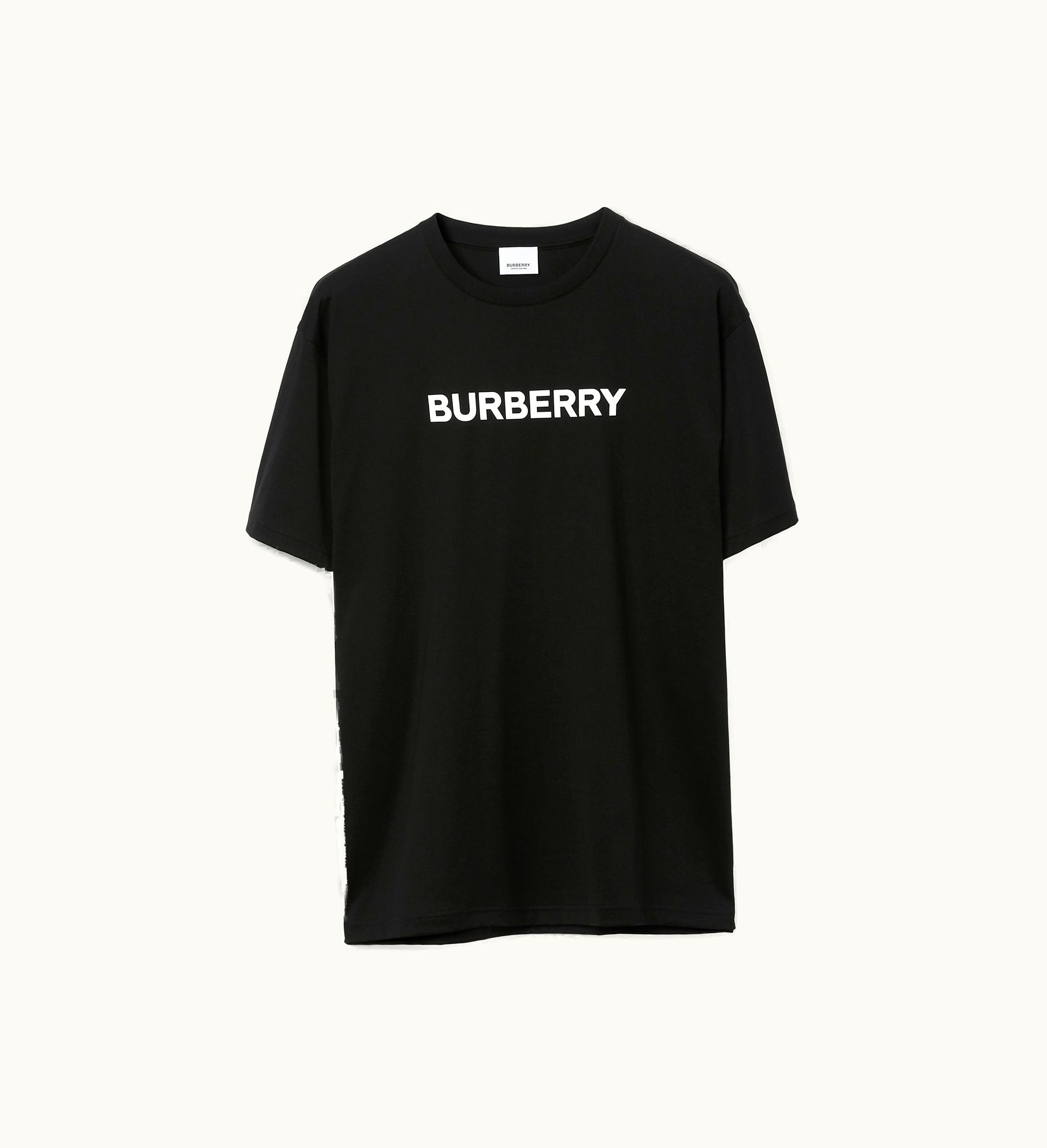 Burberry Burberry Logo Cotton T-shirt In Black - Men