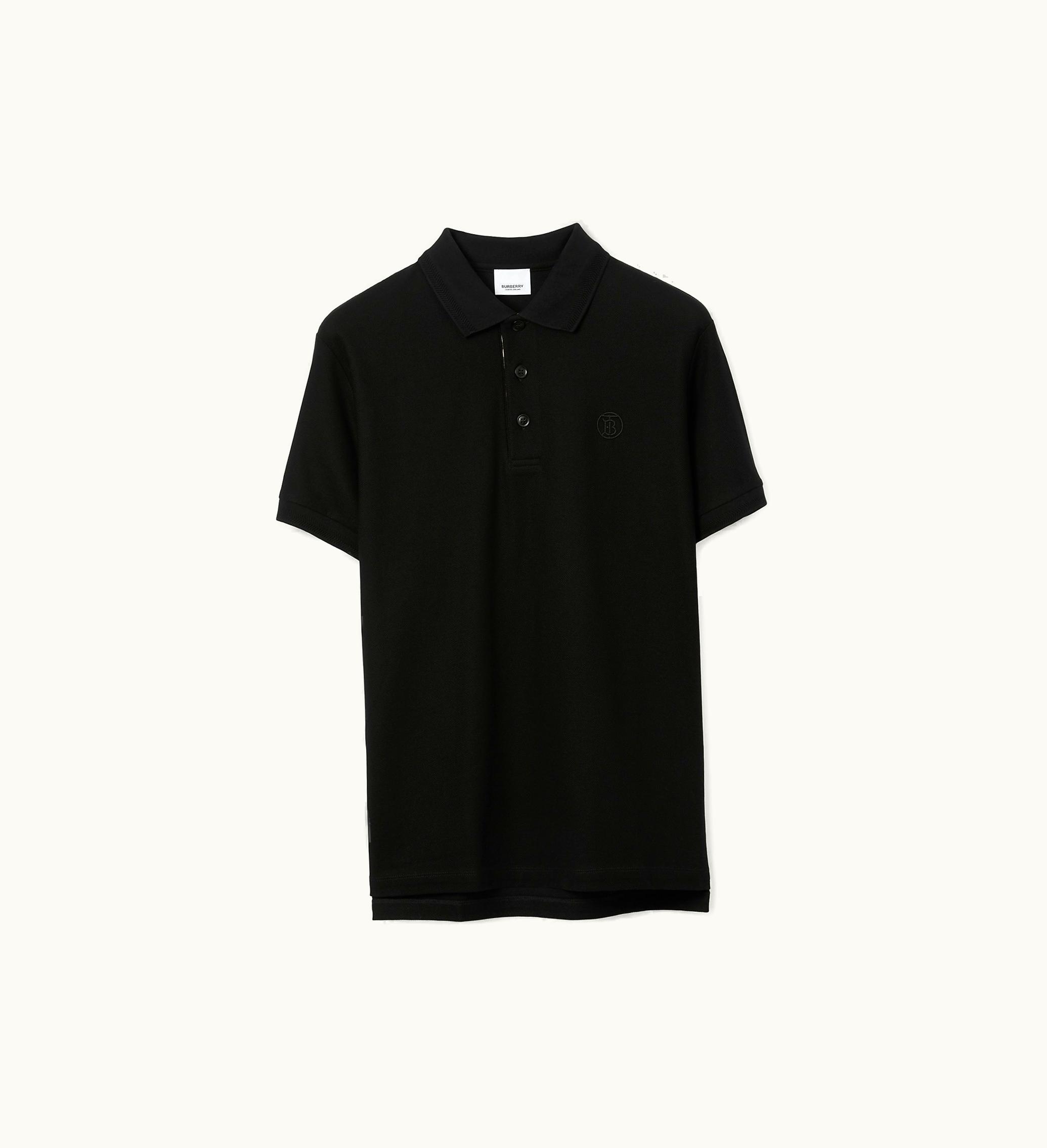 Burberry Burberry Cotton Polo Shirt In Black - Men