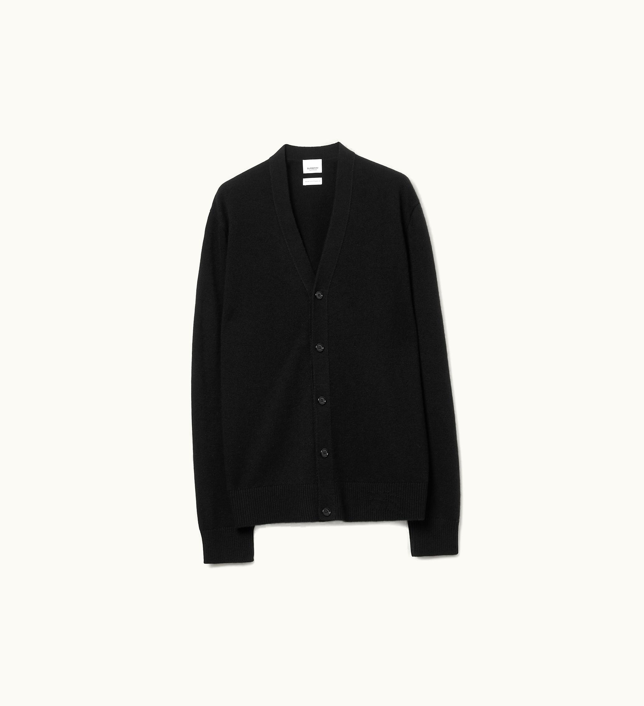 Burberry Burberry Cashmere Cardigan In Black - Men