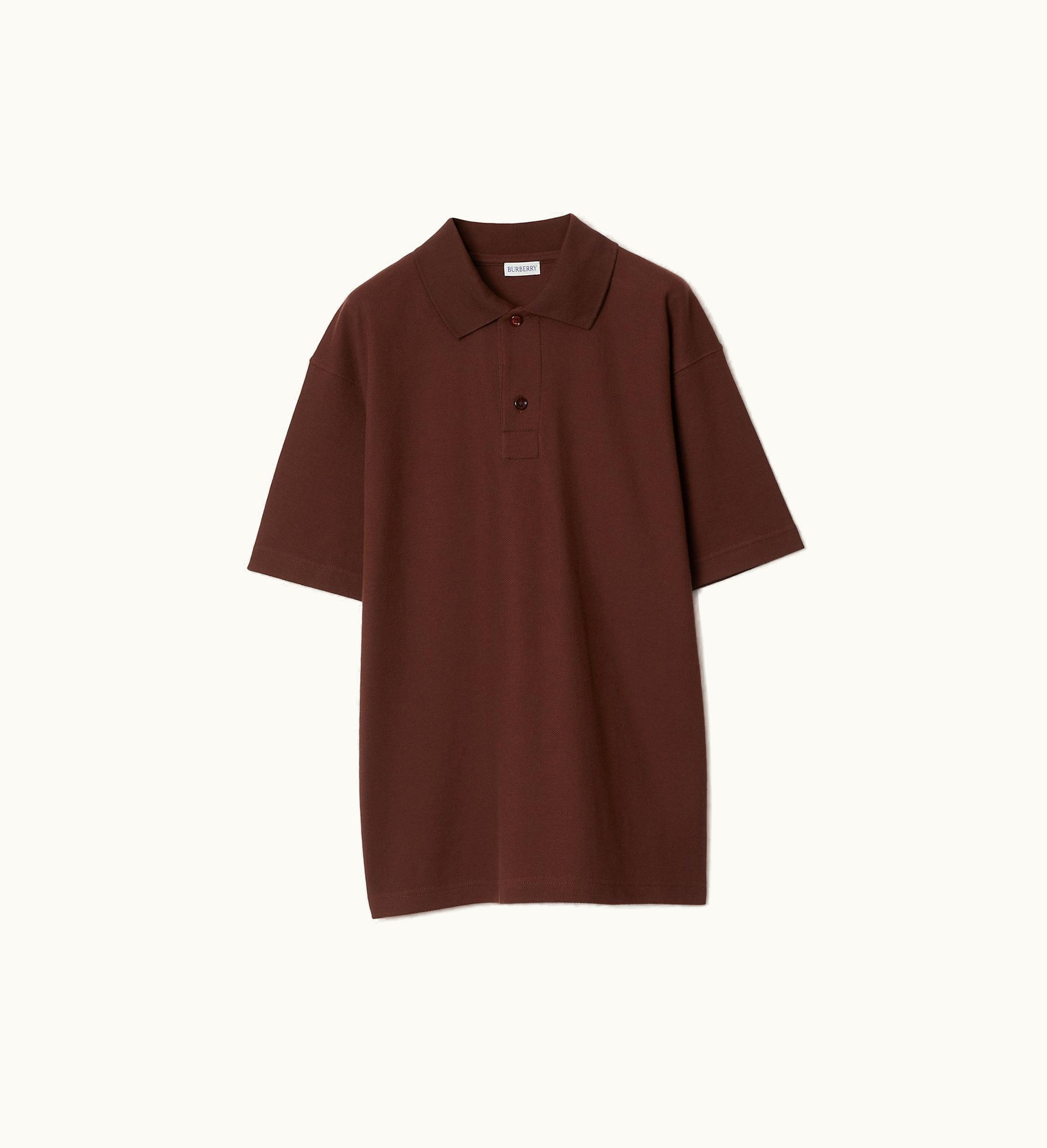 Burberry Burberry Cotton Polo Shirt In Treacle - Men