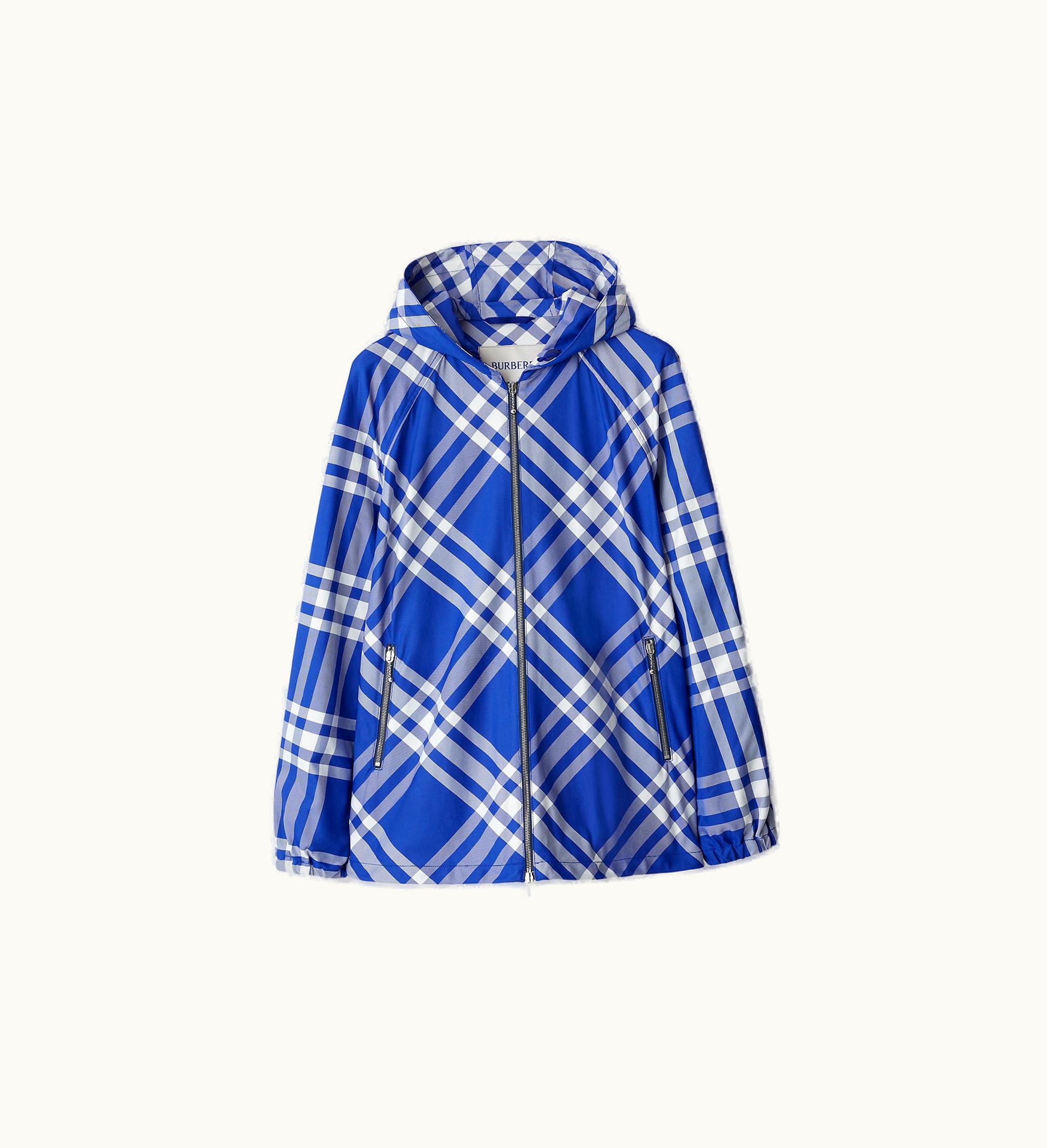 Burberry Burberry Check Nylon Jacket In Knight - Men