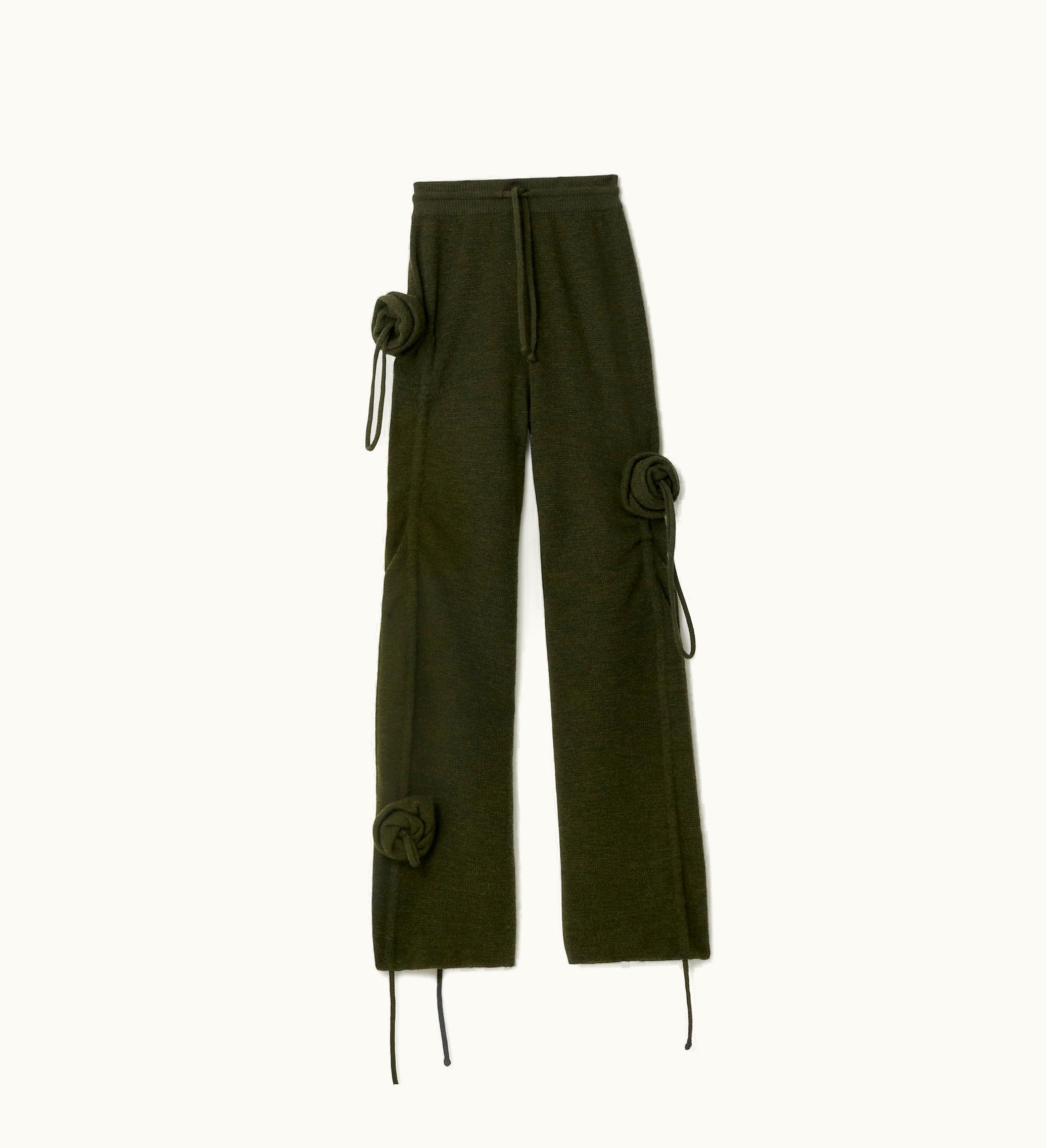 Burberry Burberry Rose Wool Track Pants In Military - Men