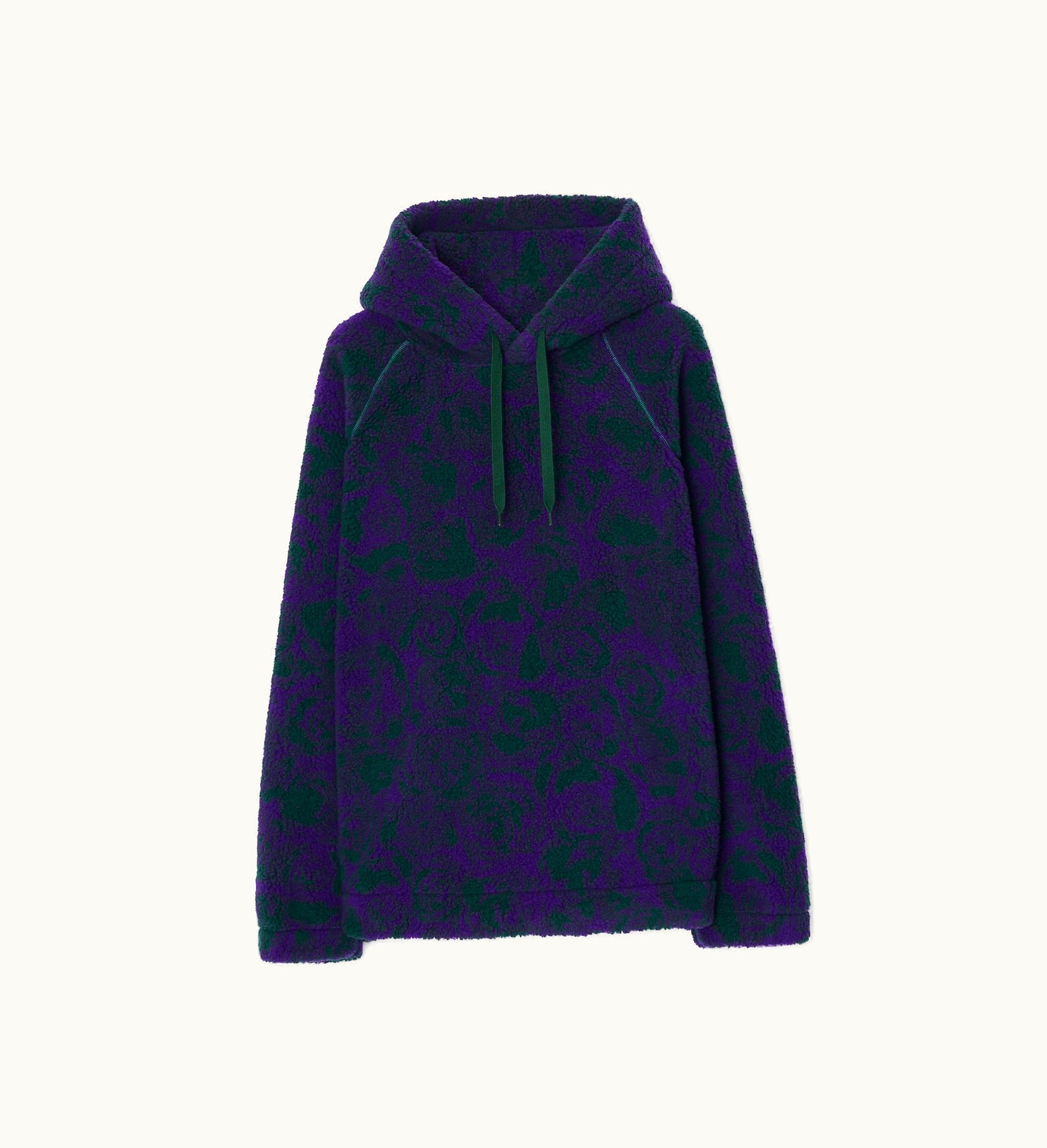 Burberry Burberry Rose Fleece Hoodie In Vine - Men, Wool