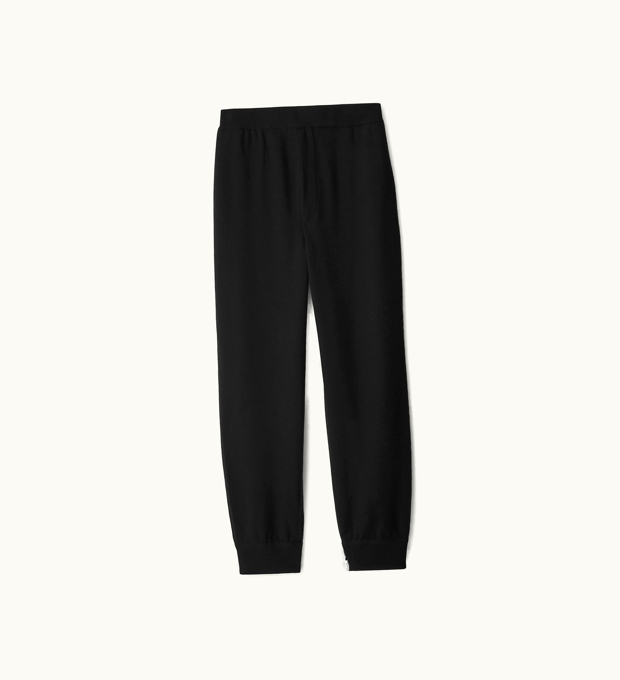 Burberry Burberry Wool Jogging Pants In Black - Men
