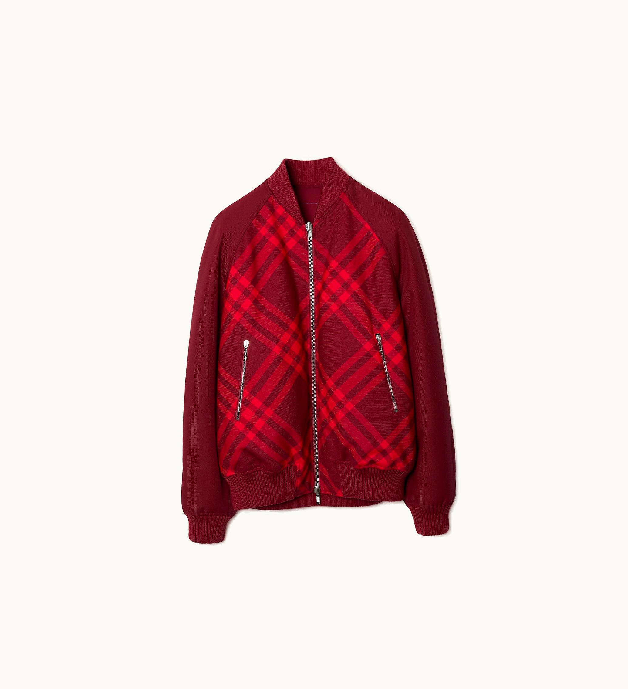 Burberry Burberry Reversible Check Bomber Jacket In Ripple - Men, Wool