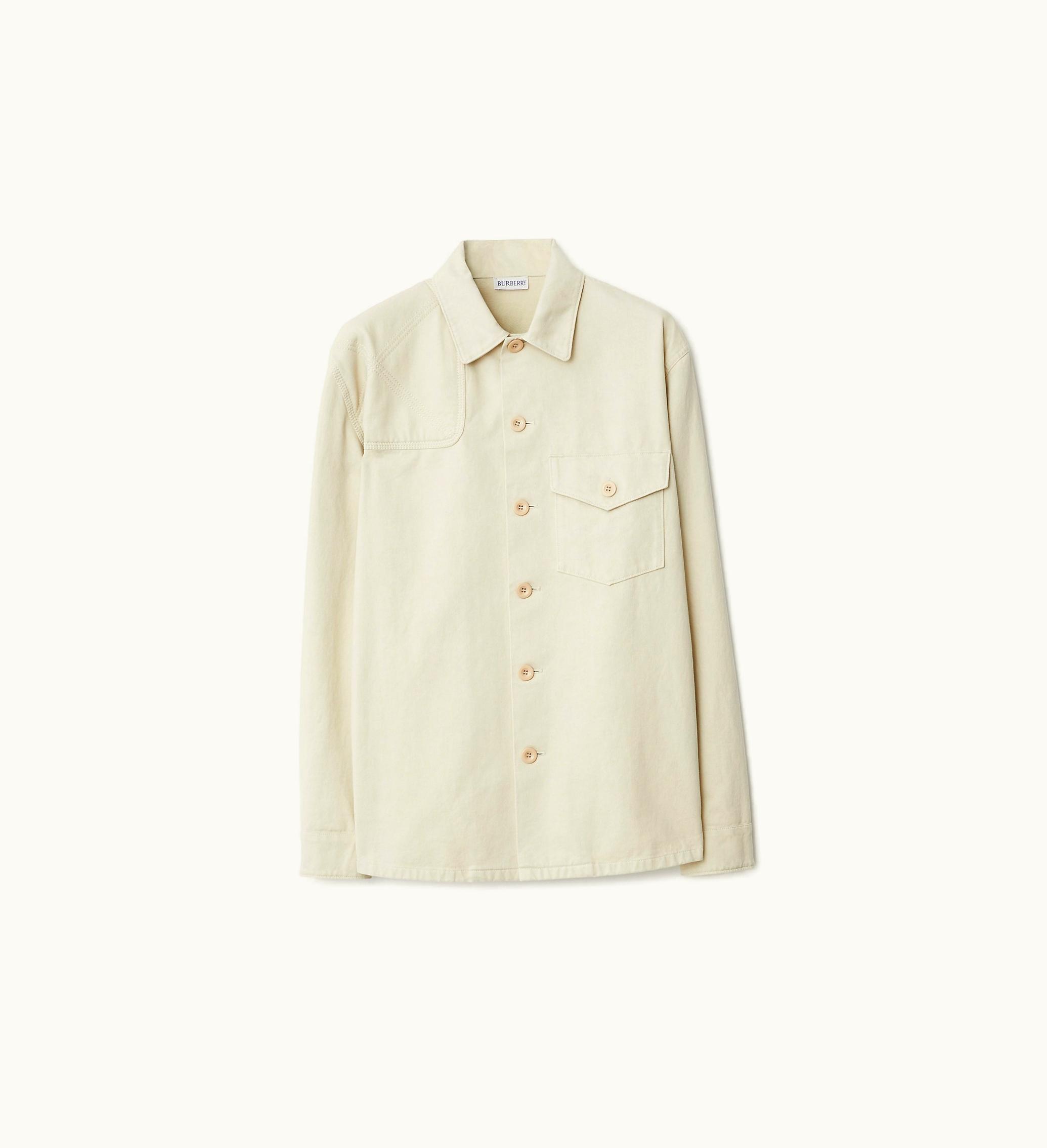 Burberry Burberry Panelled Cotton Shirt In Soap - Men