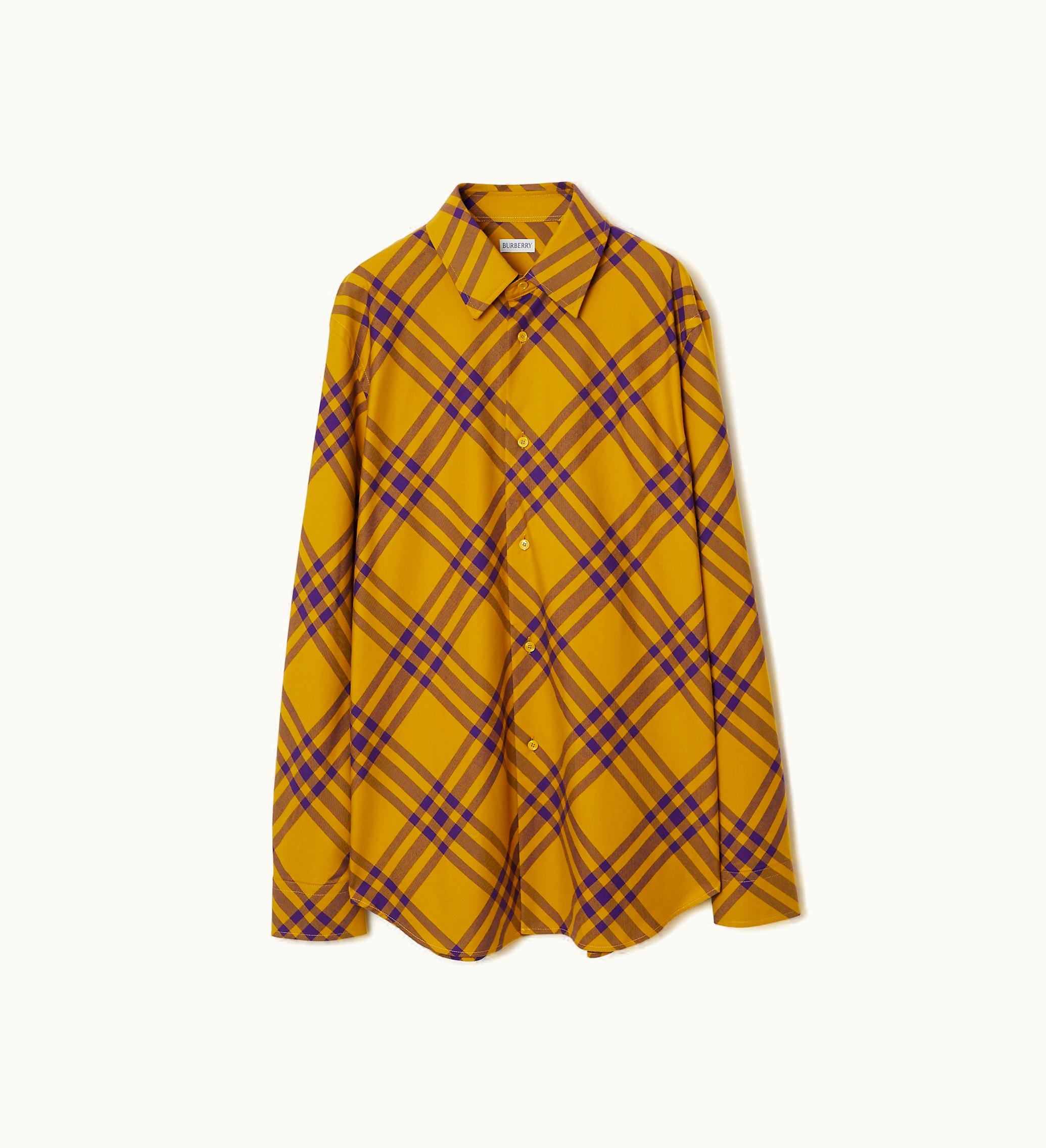Burberry Burberry Check Cotton Shirt In Pear - Men