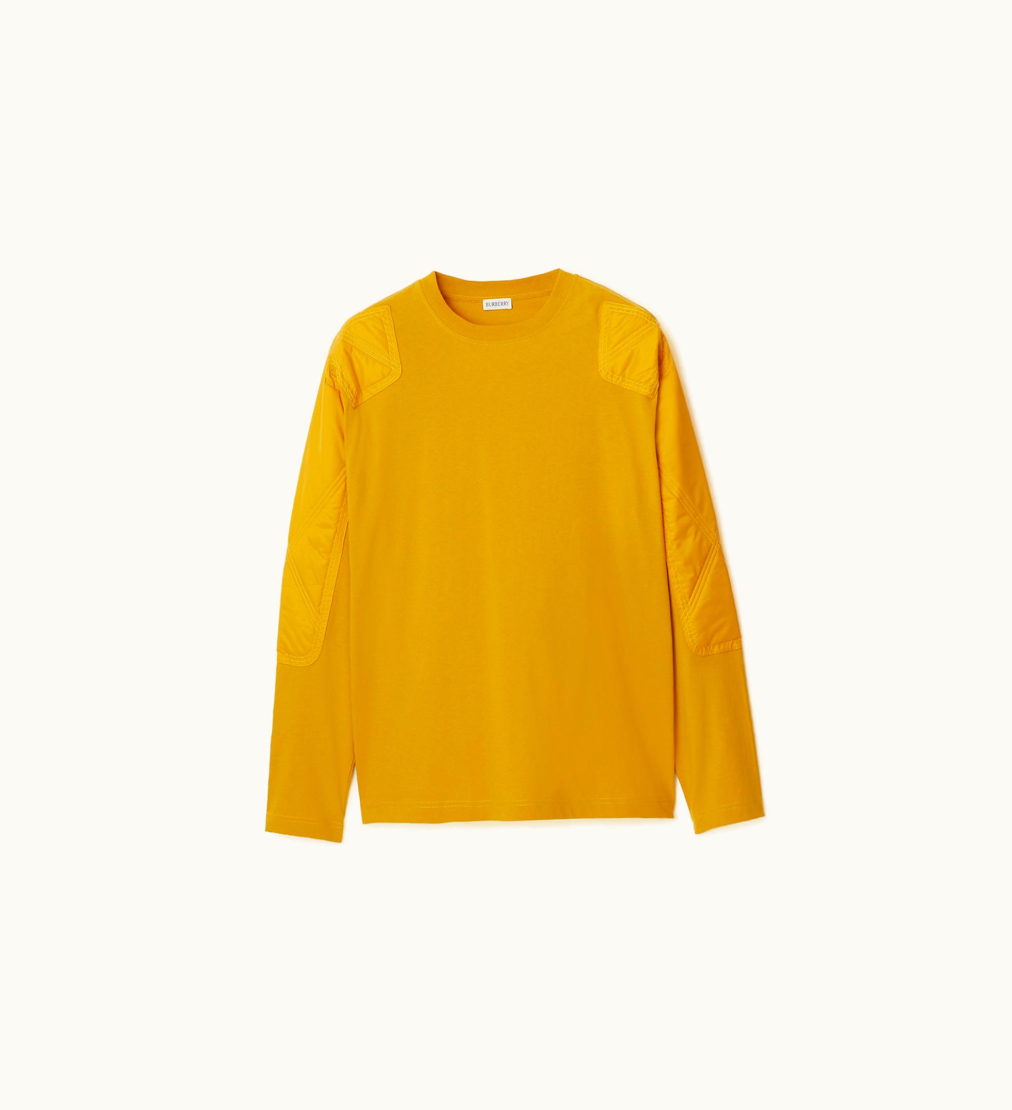 Burberry Burberry Panelled Cotton Top In Pear - Men