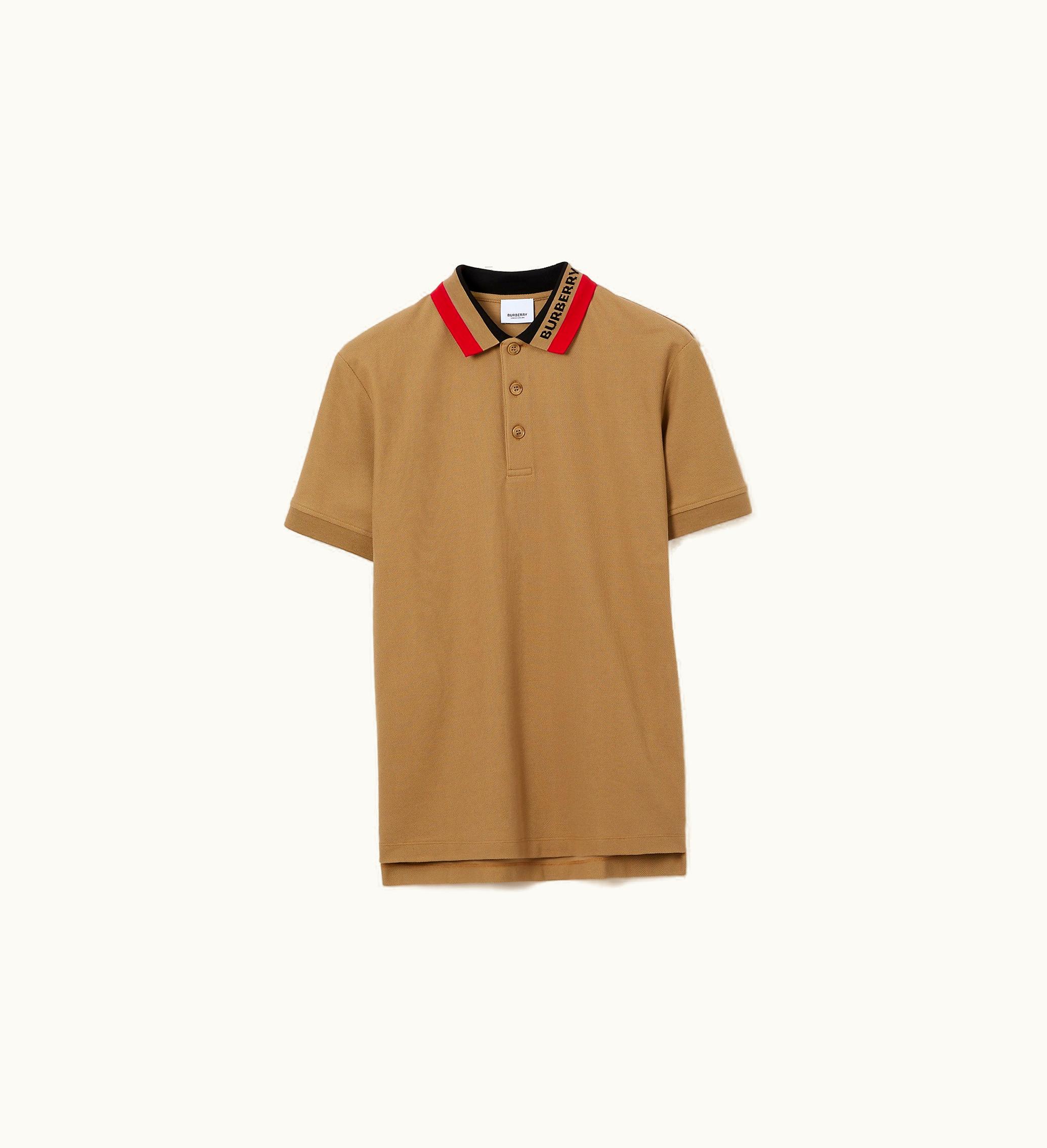 Burberry Burberry Cotton Polo Shirt In Camel - Men