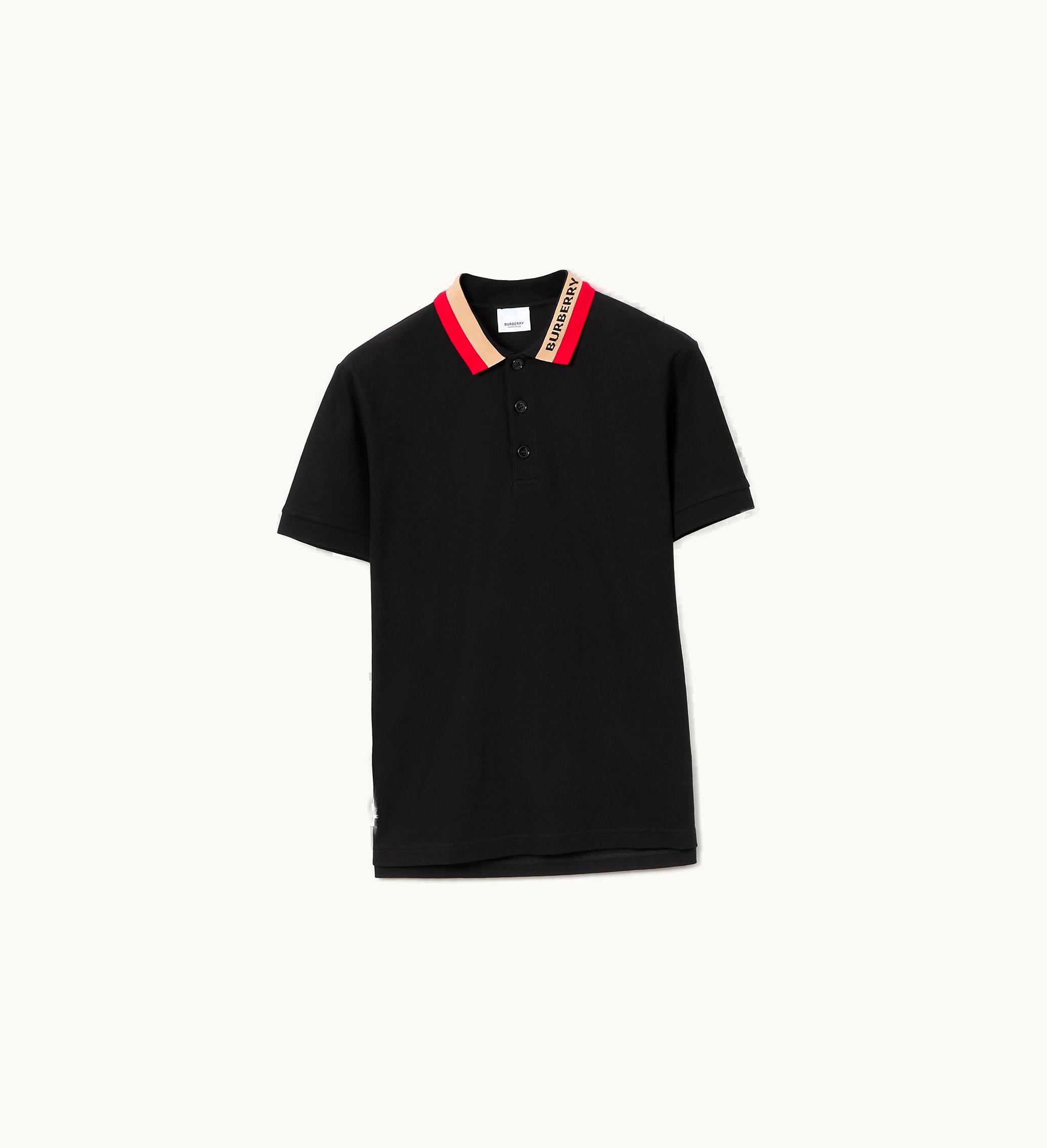 Burberry Burberry Cotton Polo Shirt In Black - Men 80392651009