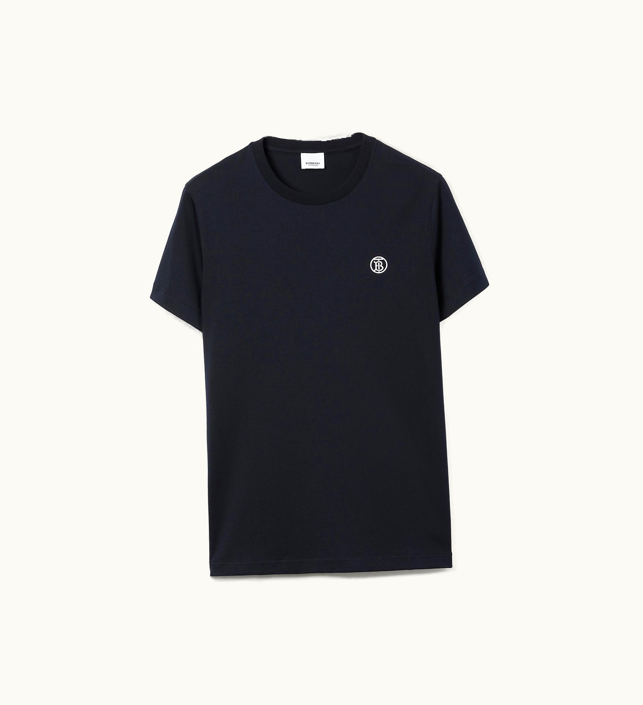Burberry Burberry Cotton T-shirt In Coal Blue - Men