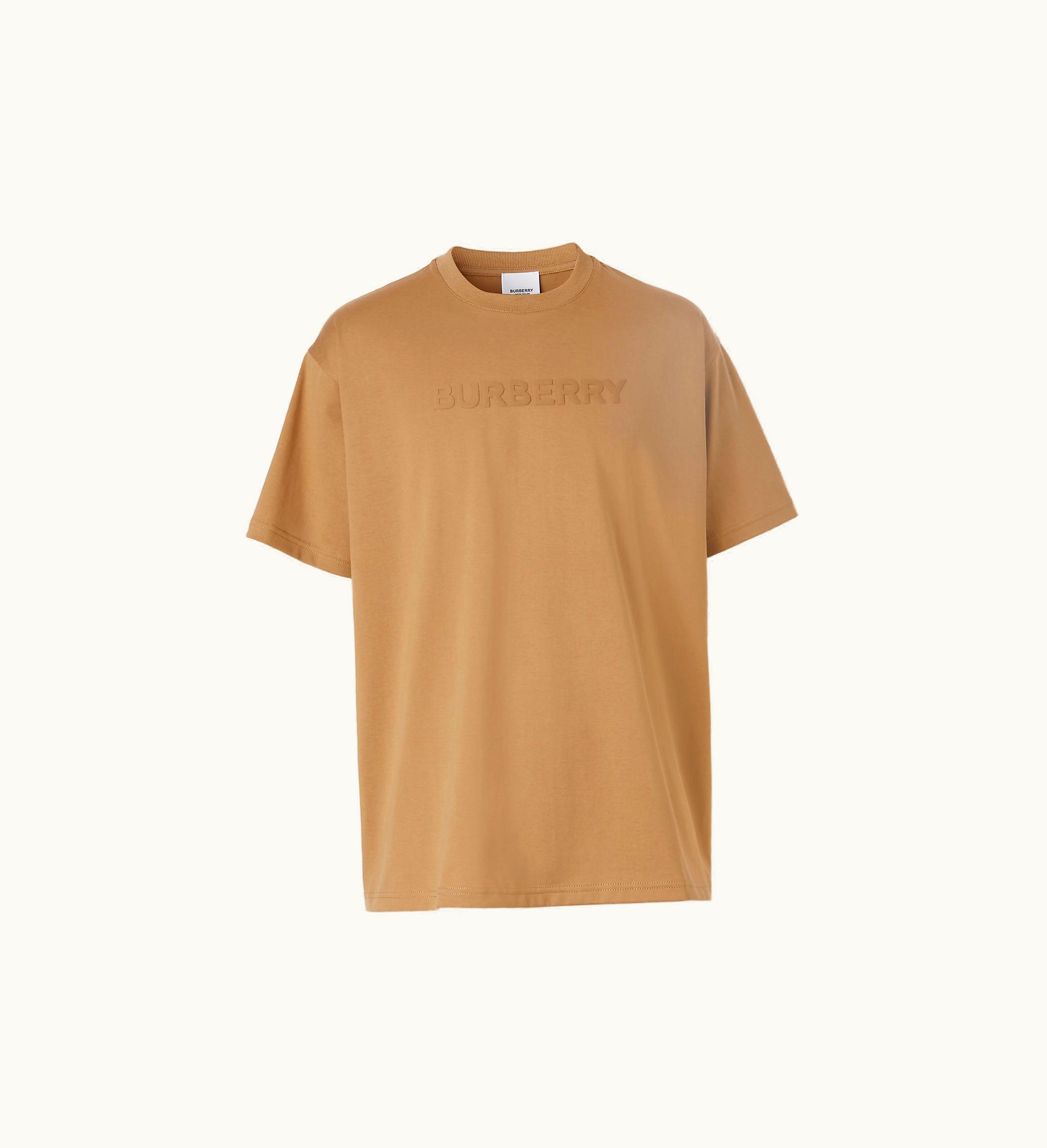 Burberry Burberry Logo Cotton T-shirt In Camel - Men