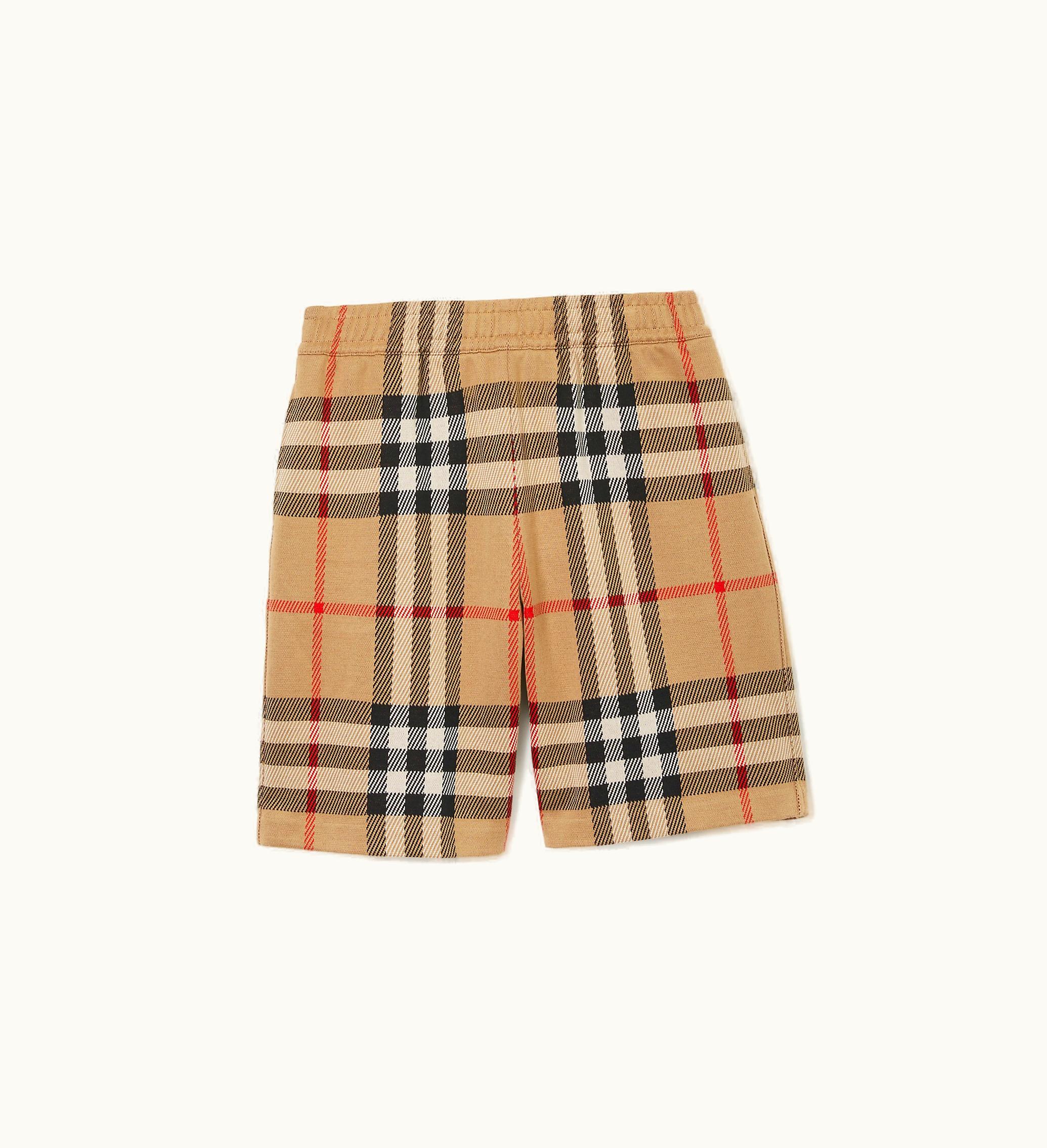 Burberry Burberry Check Cotton Shorts In Archive Beige - Men