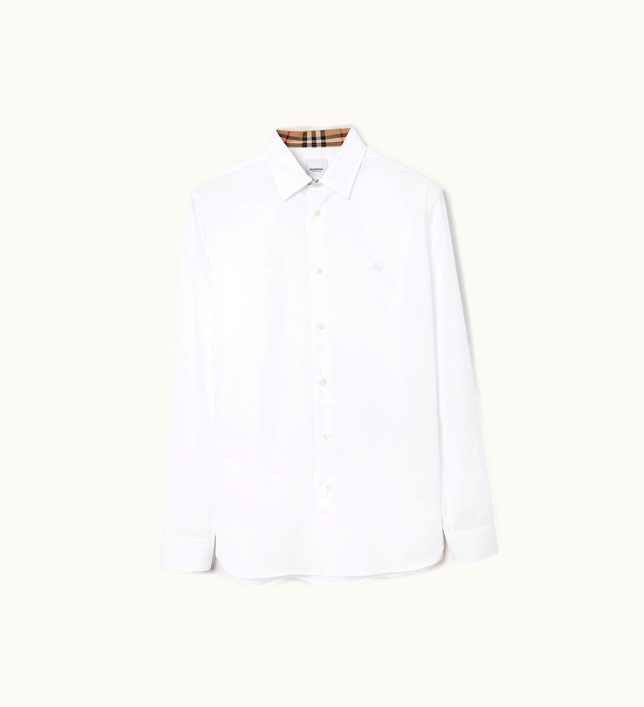Burberry Burberry Stretch Cotton Shirt In White - Men