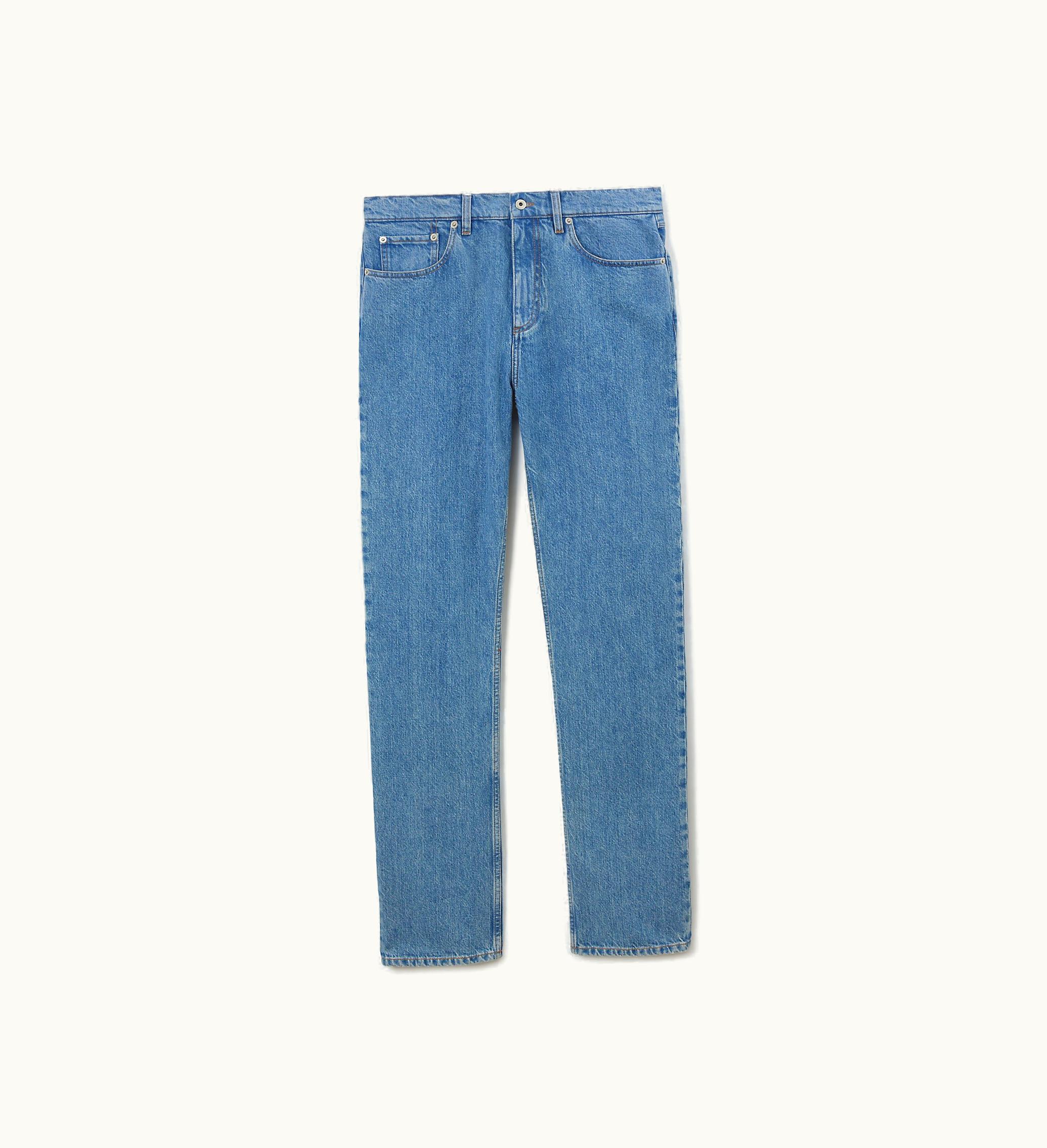 Burberry Burberry Straight Fit Jeans In Mid Blue - Men, Denim