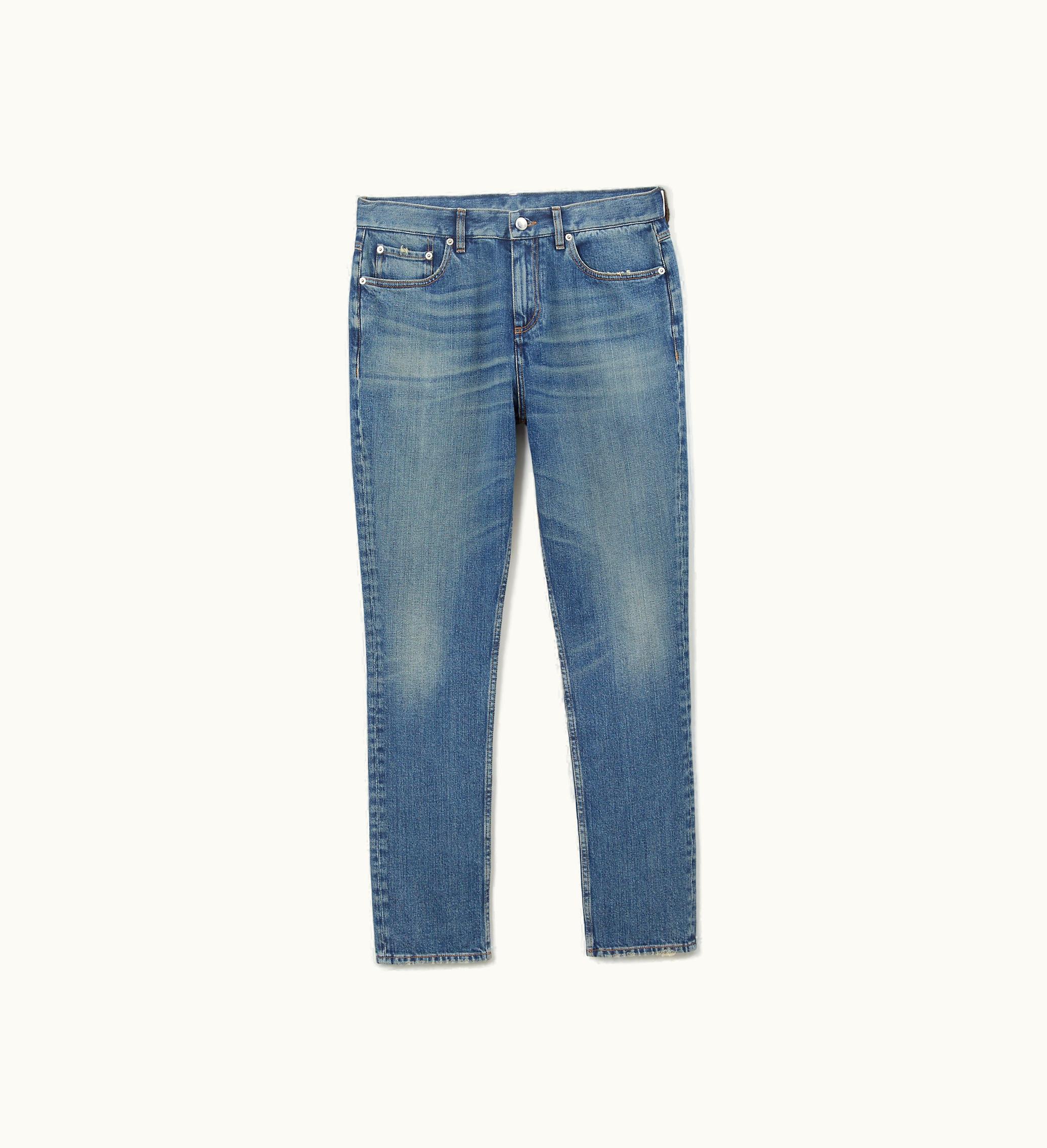 Burberry Burberry Stretch Japanese Denim Slim Fit Jeans In Vintage Denim - Men