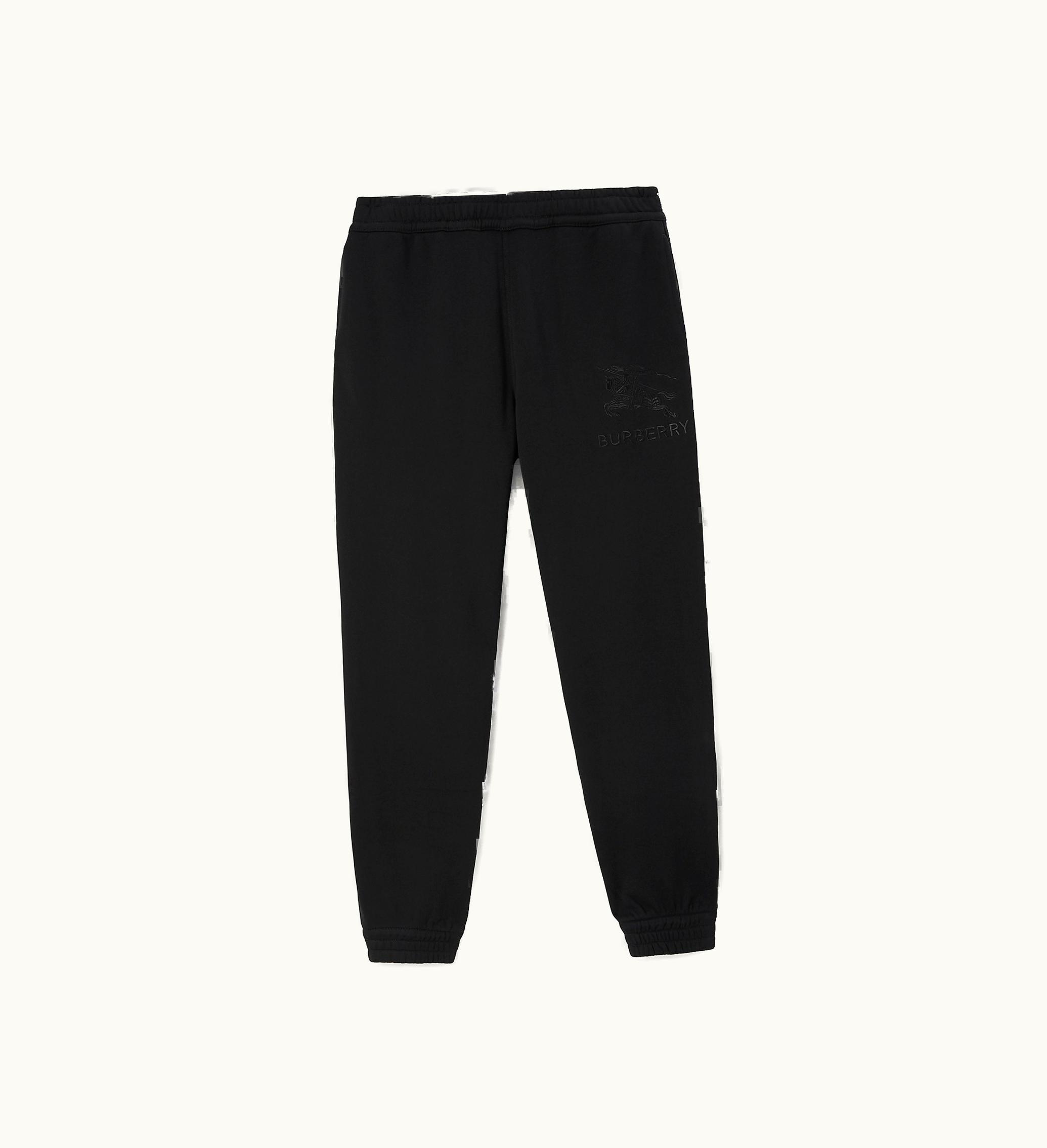 Burberry Burberry Cotton Jogging Pants In Black - Men Black