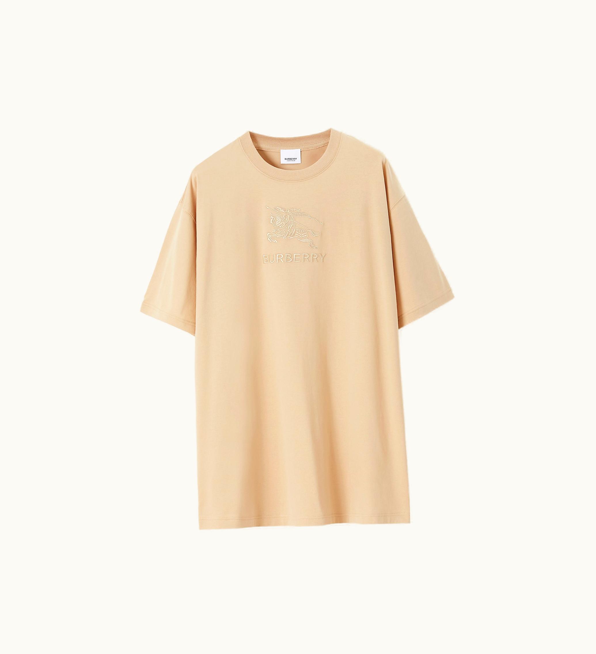 Burberry Burberry Ekd Cotton T-shirt In Soft Fawn - Men