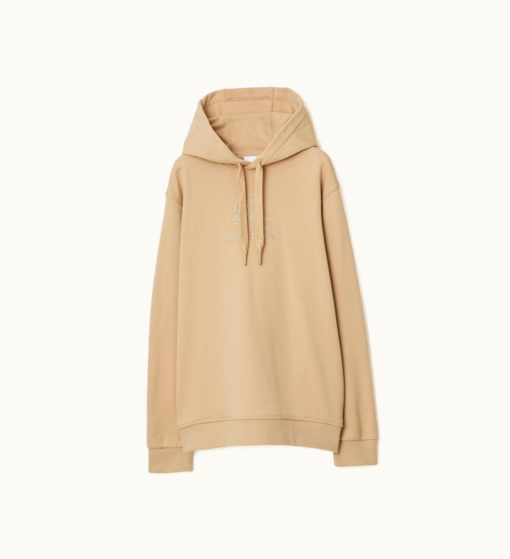 Burberry Burberry Ekd Cotton Hoodie In Soft Fawn - Men