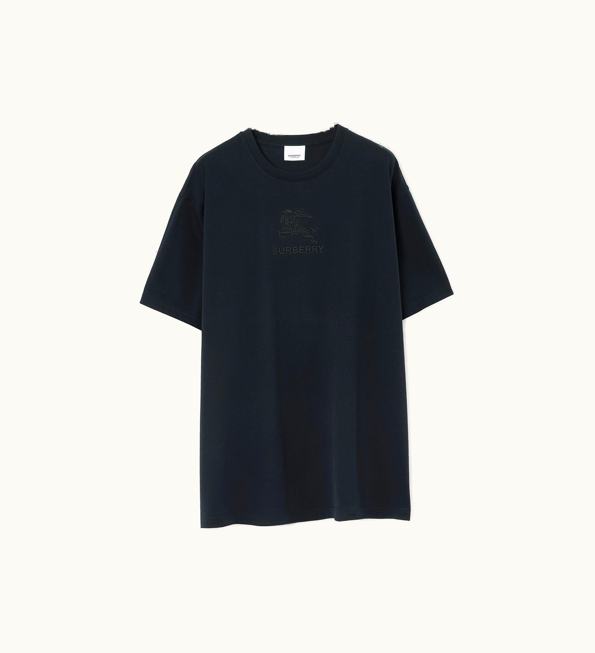 Burberry Burberry Ekd Cotton T-shirt In Smoked Navy - Men