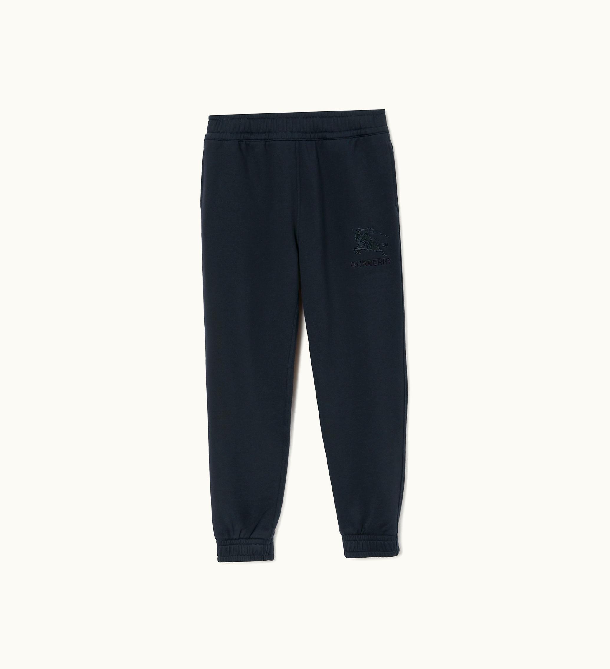 Burberry Burberry Cotton Jogging Pants In Smoked Navy - Men
