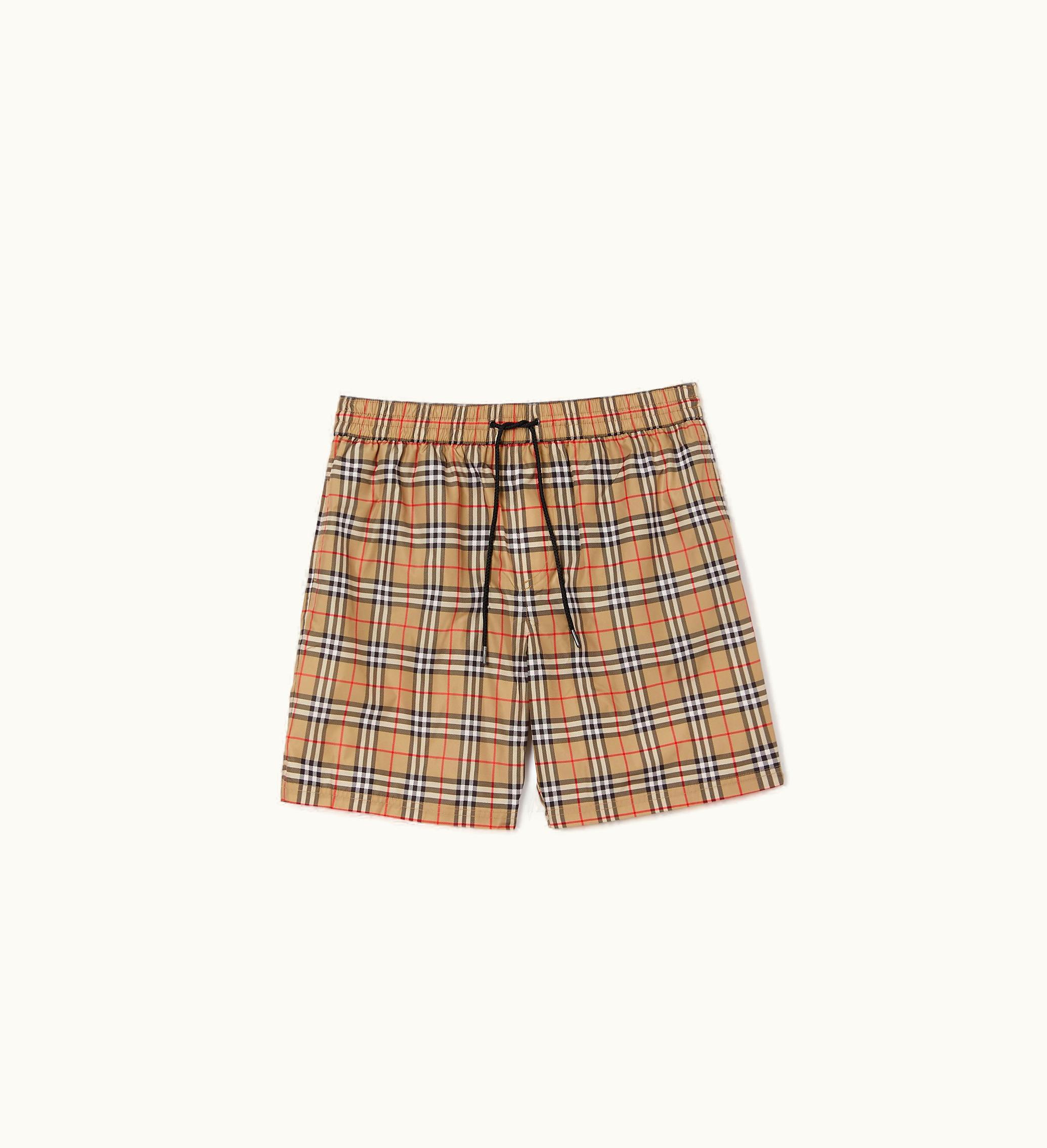 Burberry Burberry Check Swim Shorts In Archive Beige - Men Archive beige