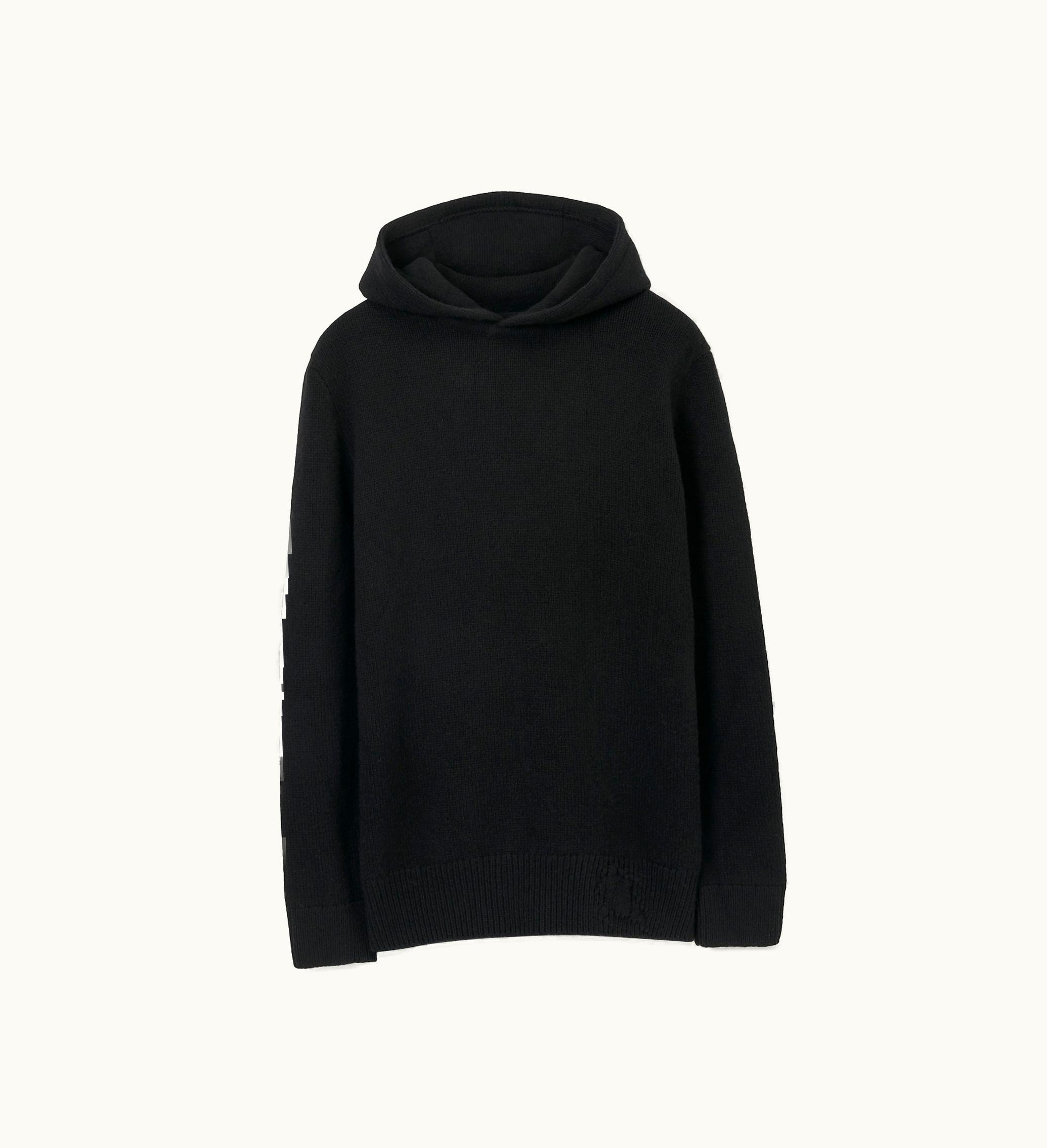 Burberry Burberry Wool Cashmere Hoodie In Black - Men