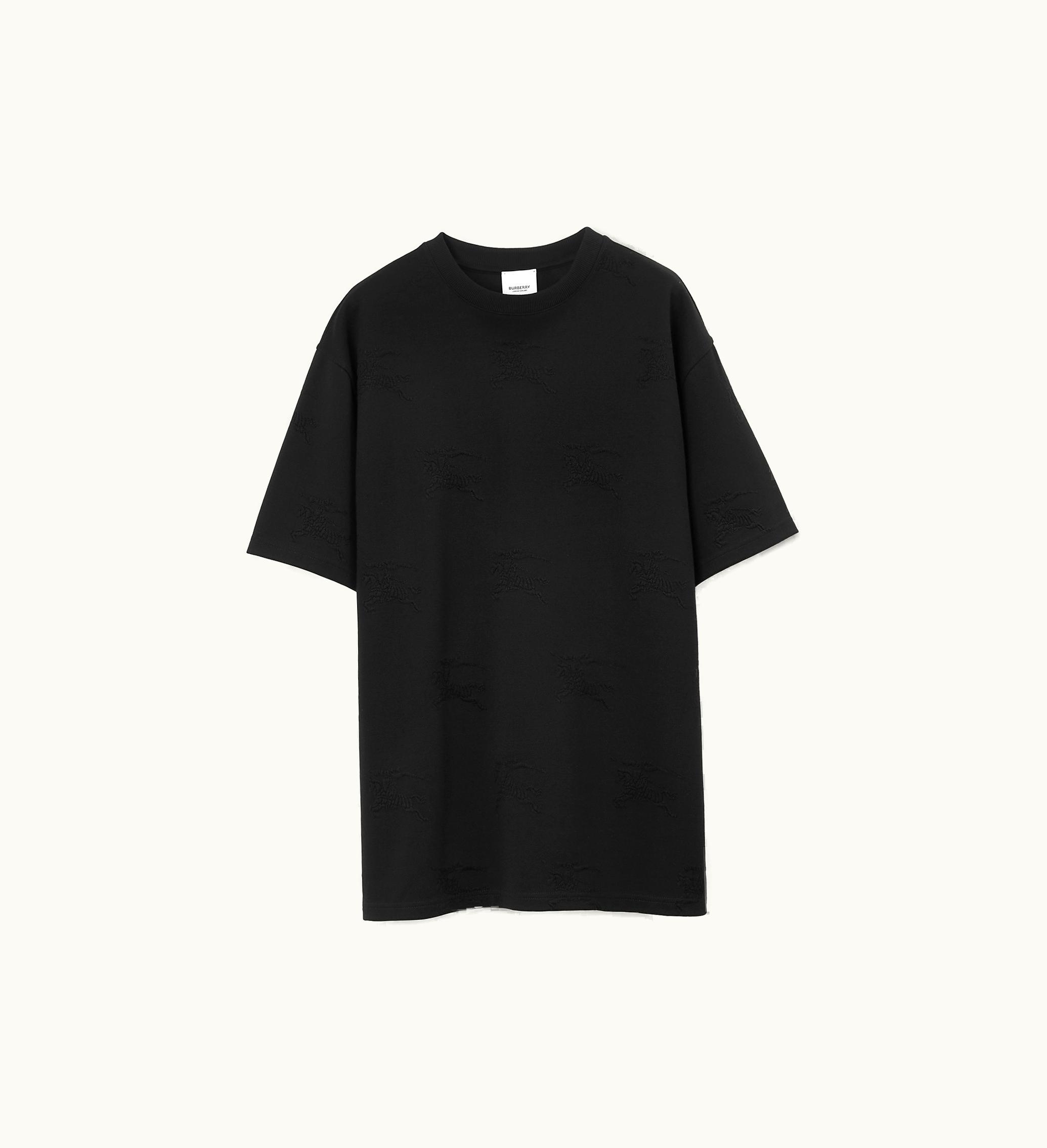Burberry Burberry Ekd Cotton Blend T-shirt In Black - Men