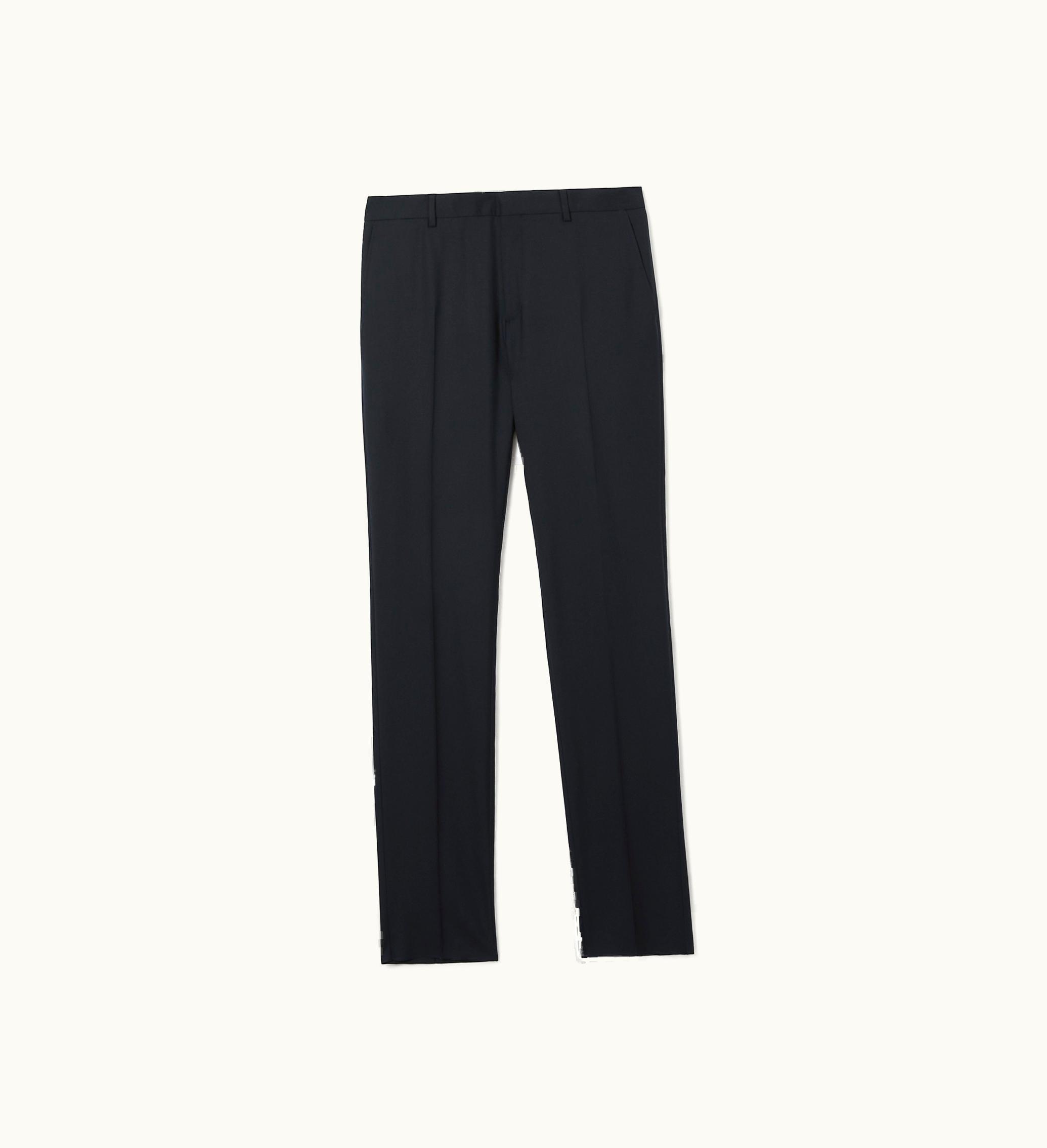 Burberry Burberry Slim Fit Wool Tailored Trousers In Dark Navy - Men
