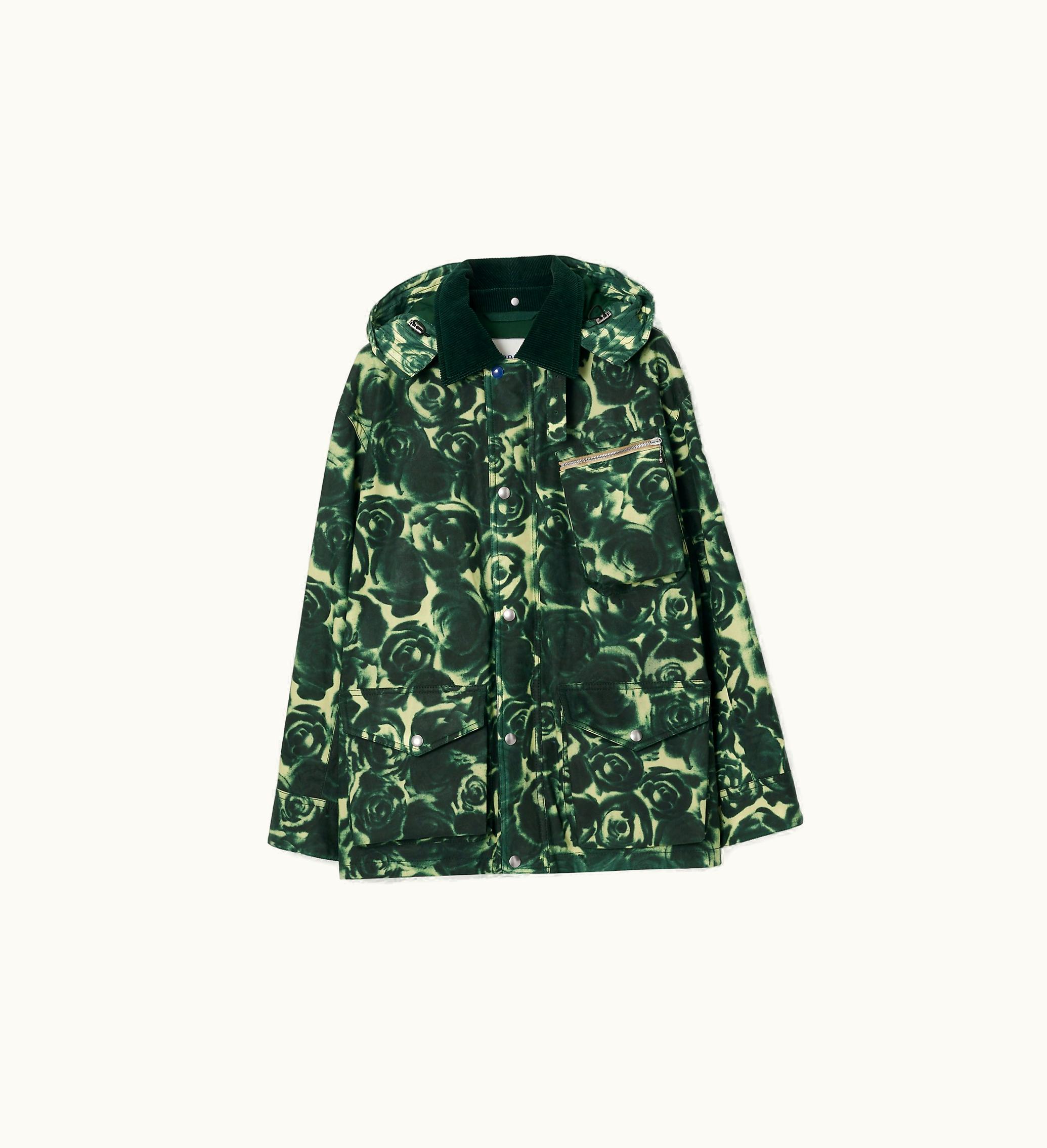 Burberry Burberry Rose Waxed Cotton Jacket In Ivy - Men