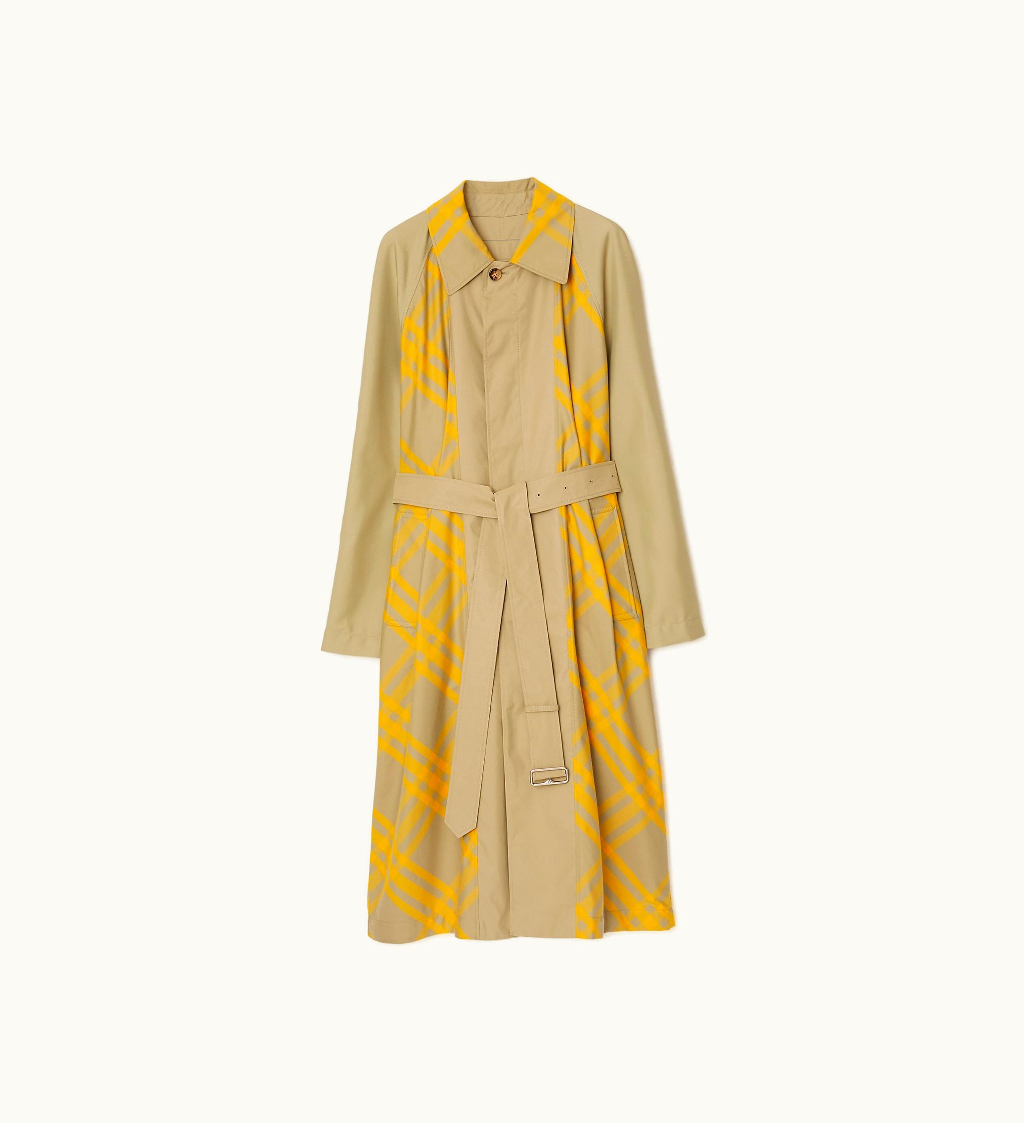 Burberry Burberry Long Reversible Bradford Car Coat In Hunter - Men, Cotton