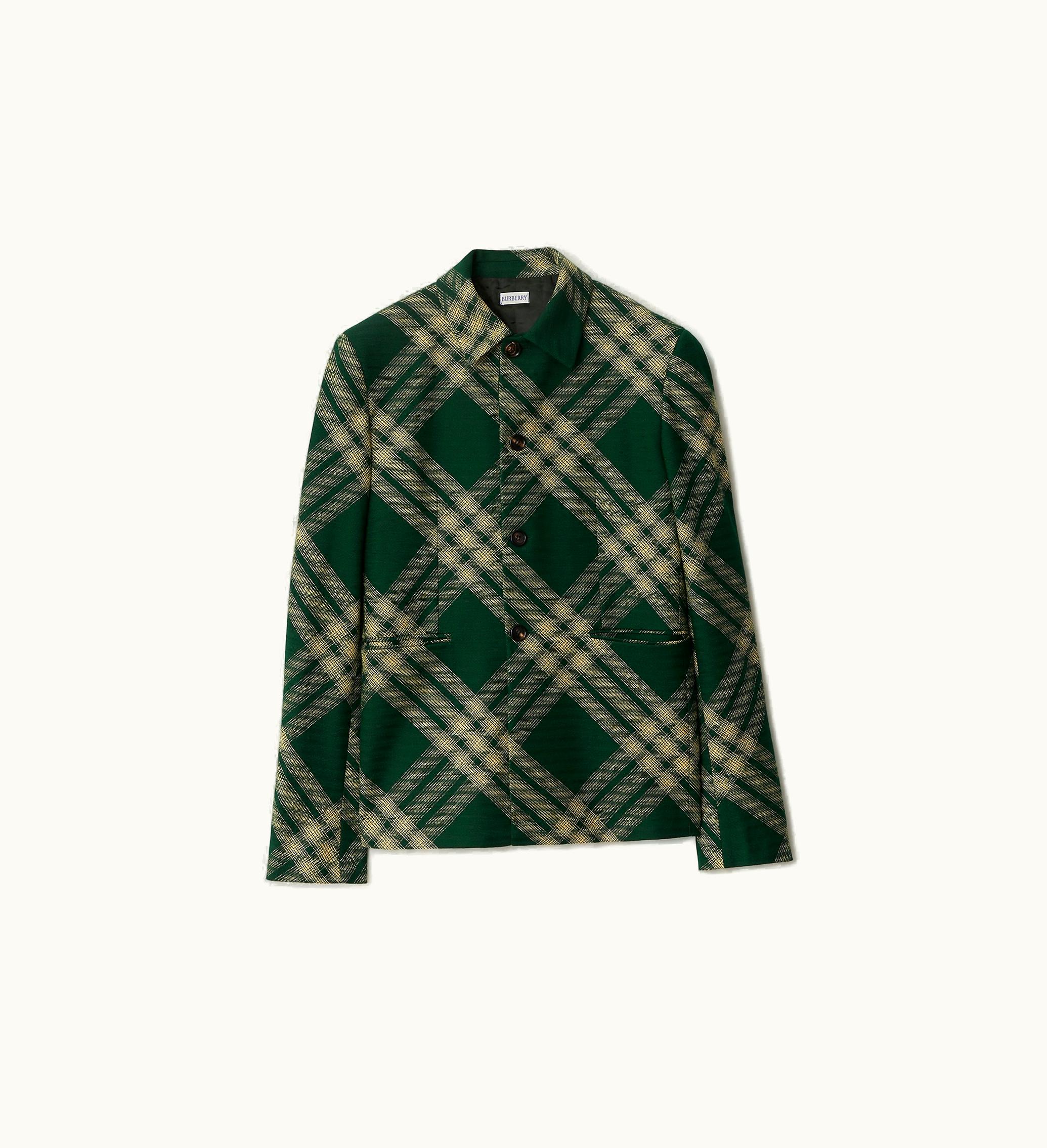Burberry Burberry Check Wool Tailored Jacket In Primrose - Men