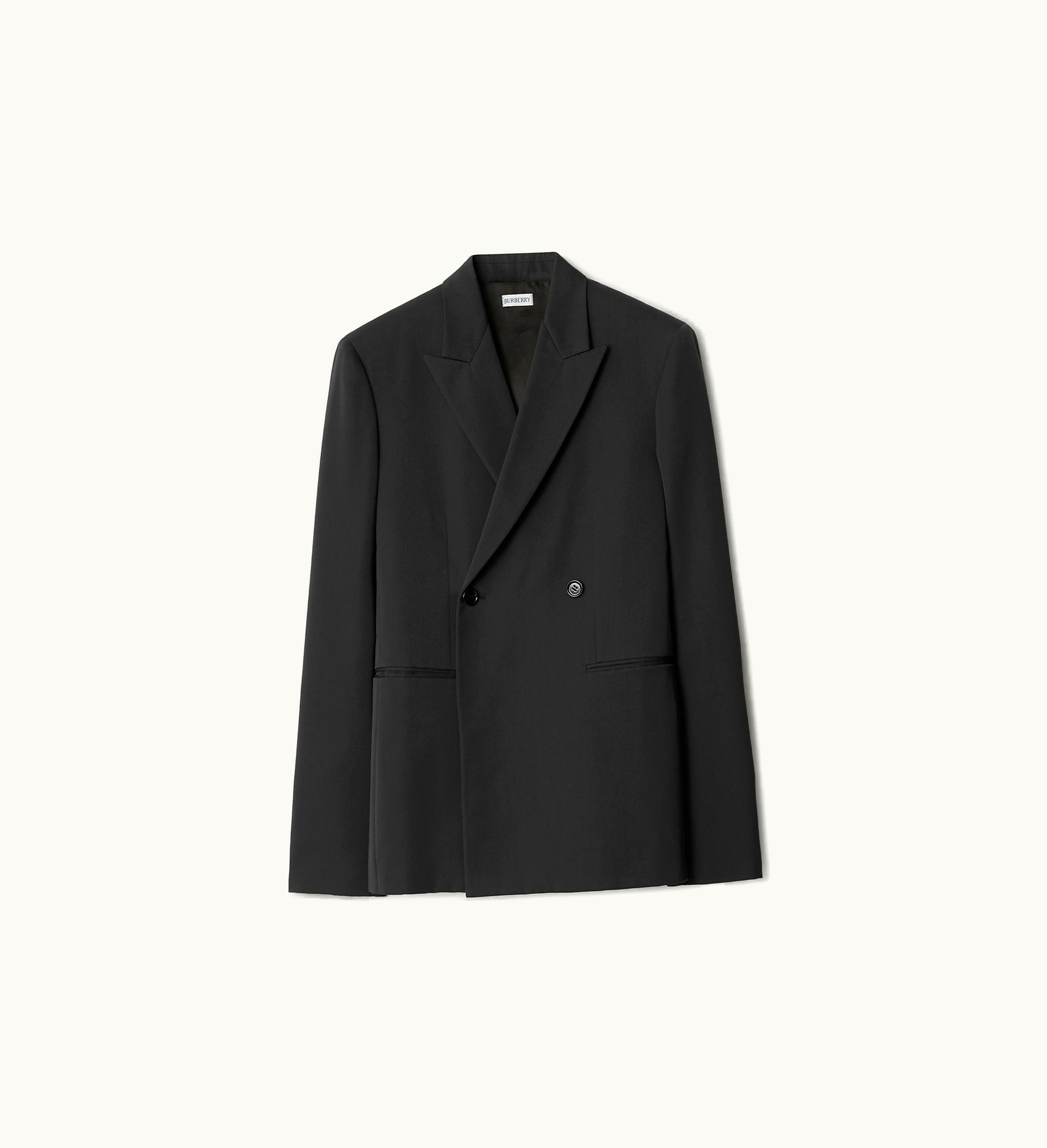Burberry Burberry Wool Tailored Jacket In Onyx - Men