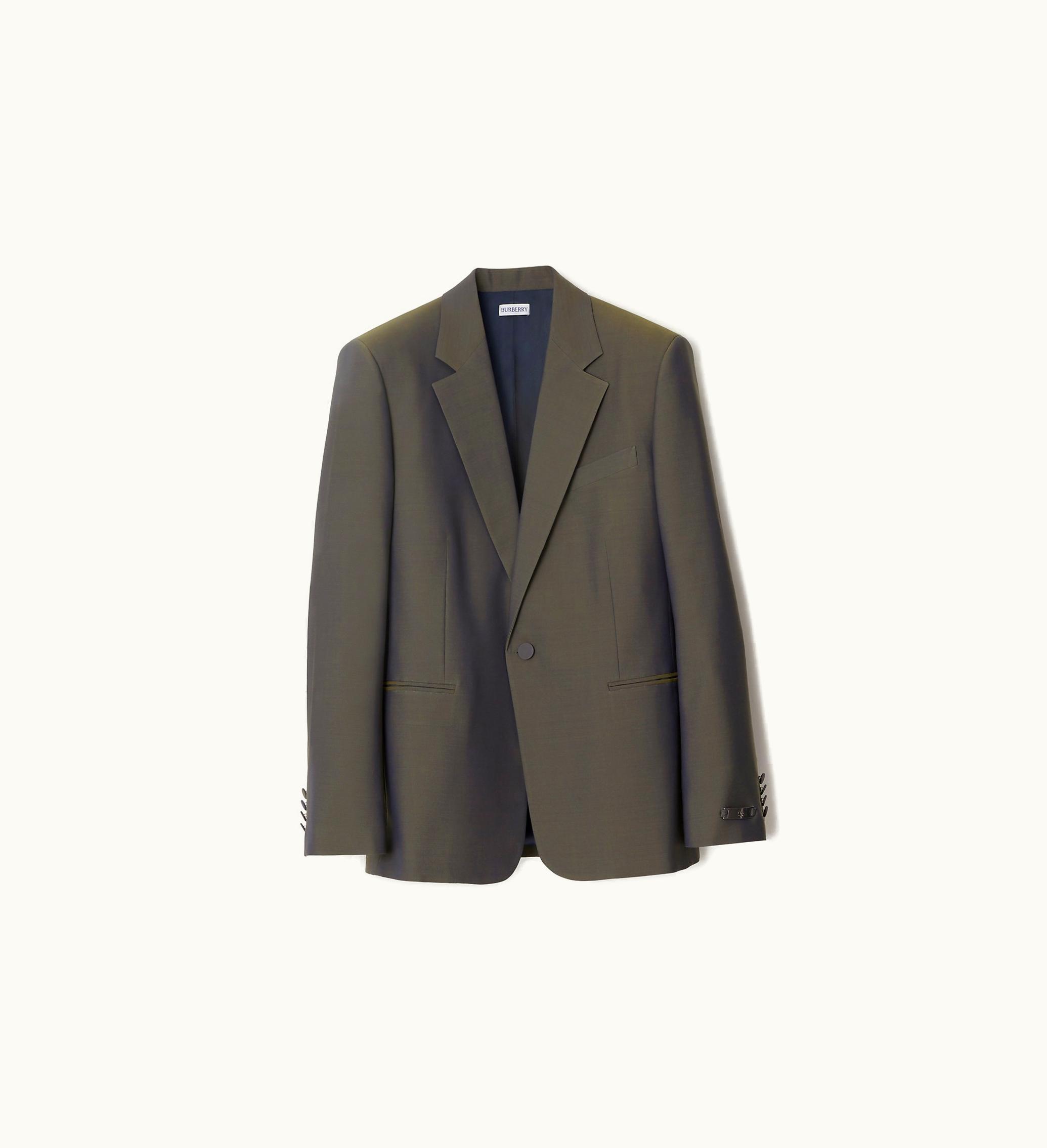 Burberry Burberry Wool Tailored Jacket In Reef
