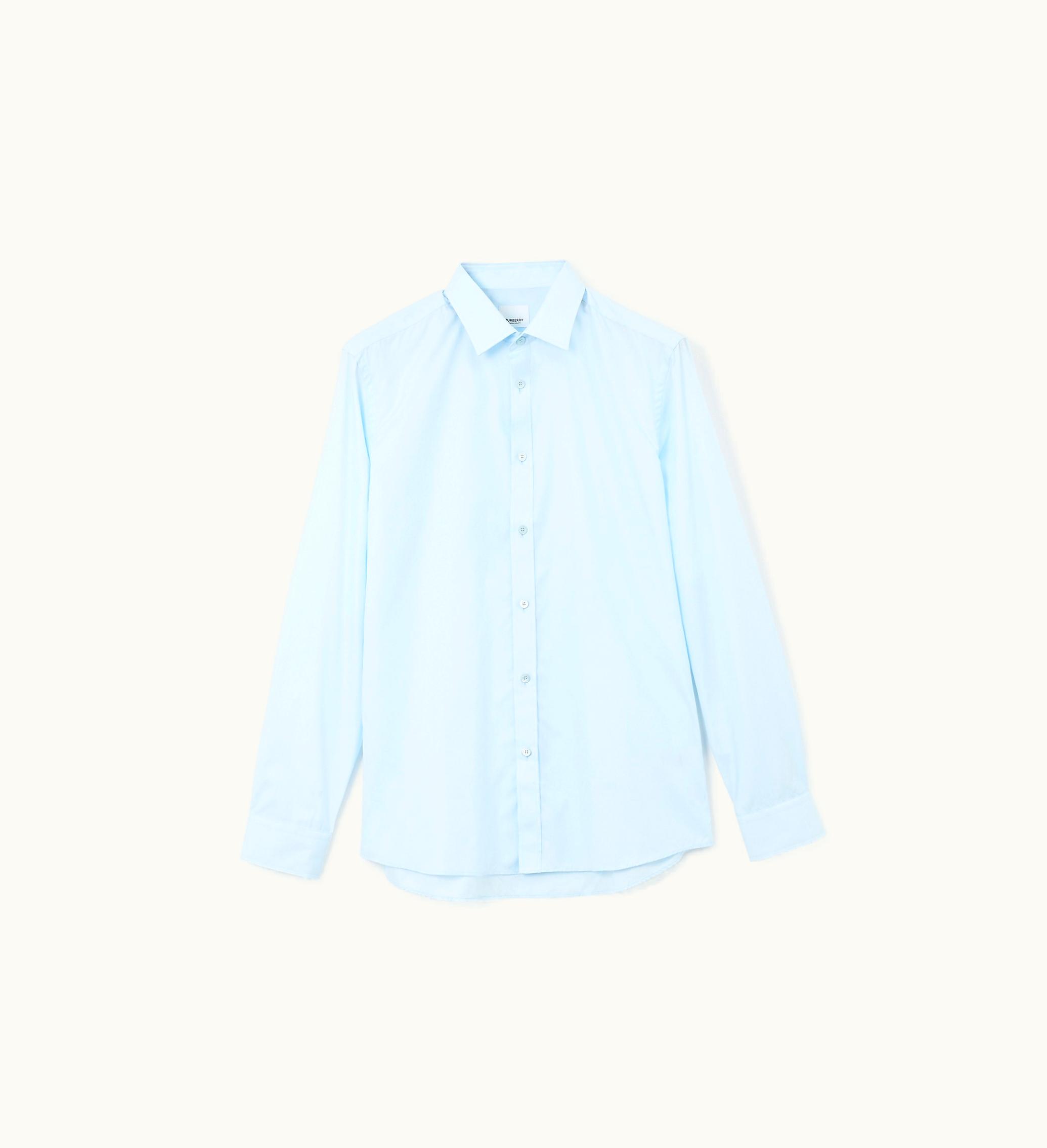 Burberry Burberry Cotton Formal Shirt In Pale Blue - Men Pale blue